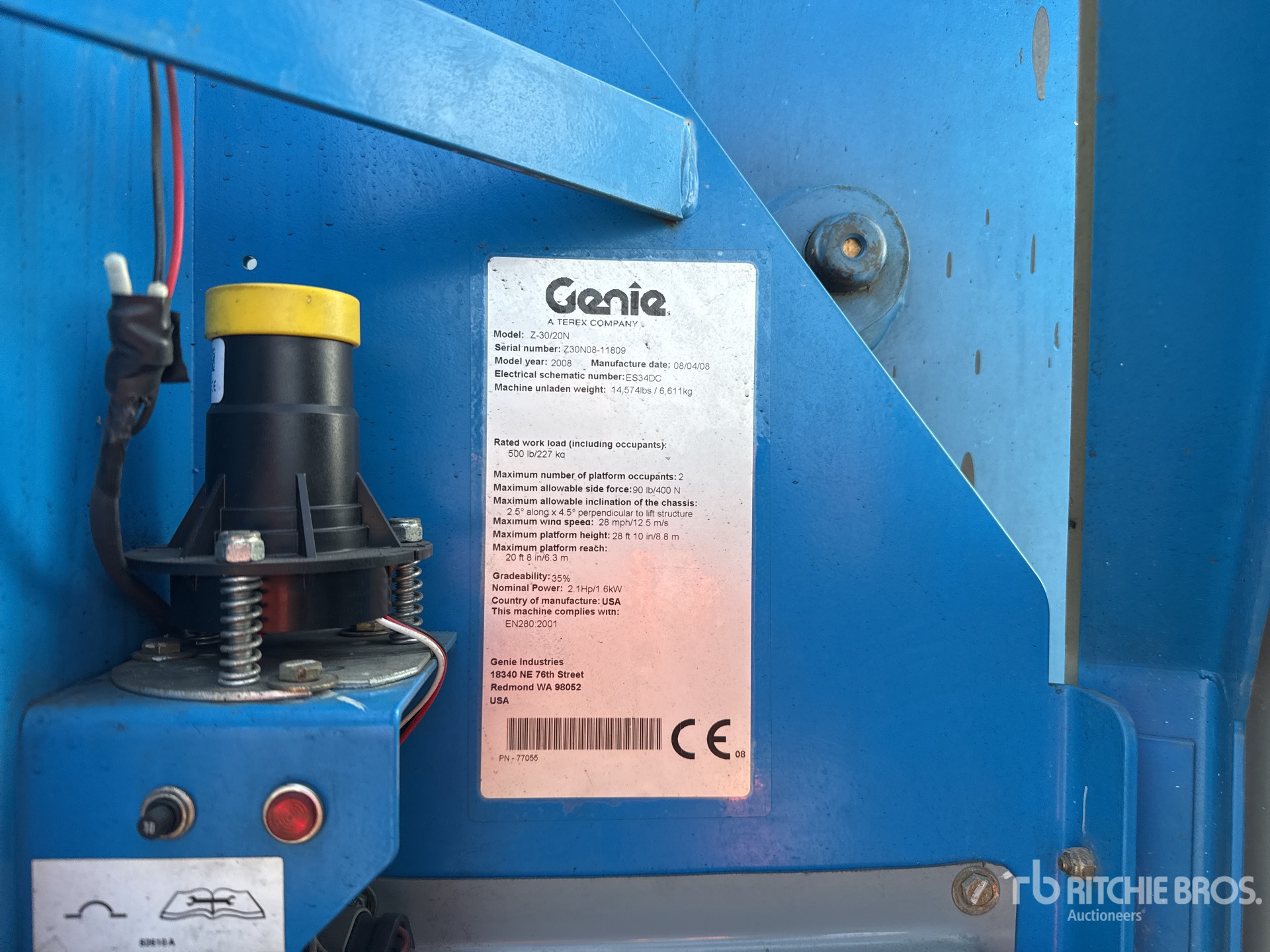 General Appearance with N.º de serie/VIN