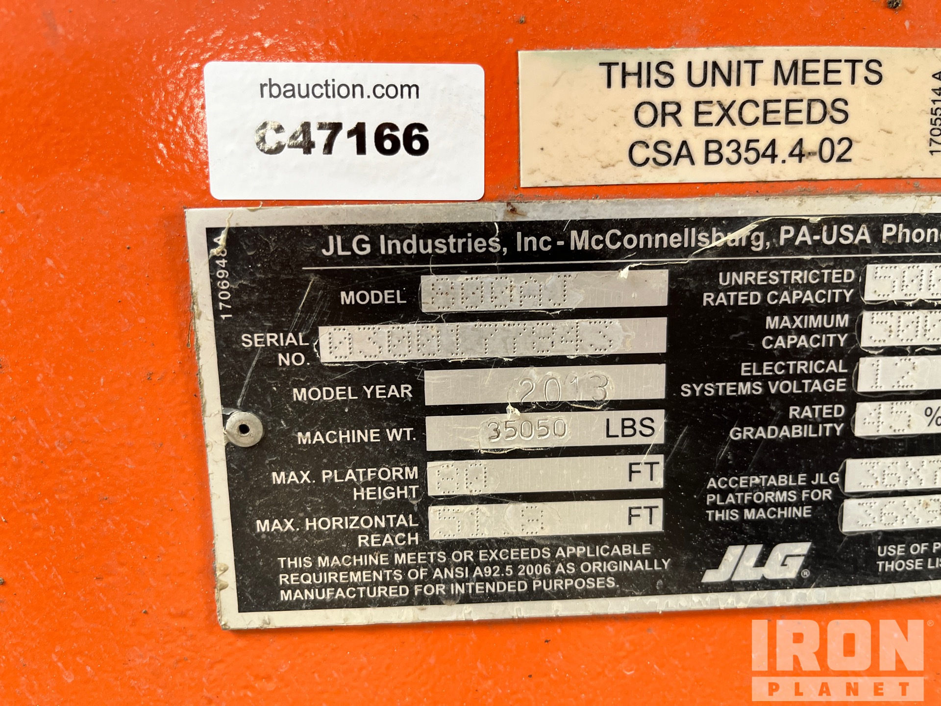 General Appearance with N.º de serie/VIN