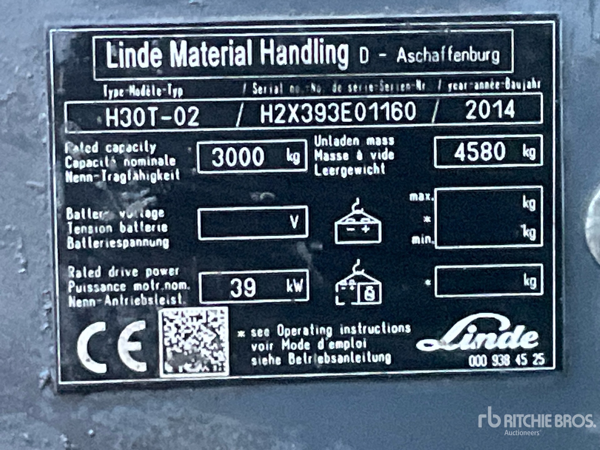 General Appearance with N.º de serie/VIN
