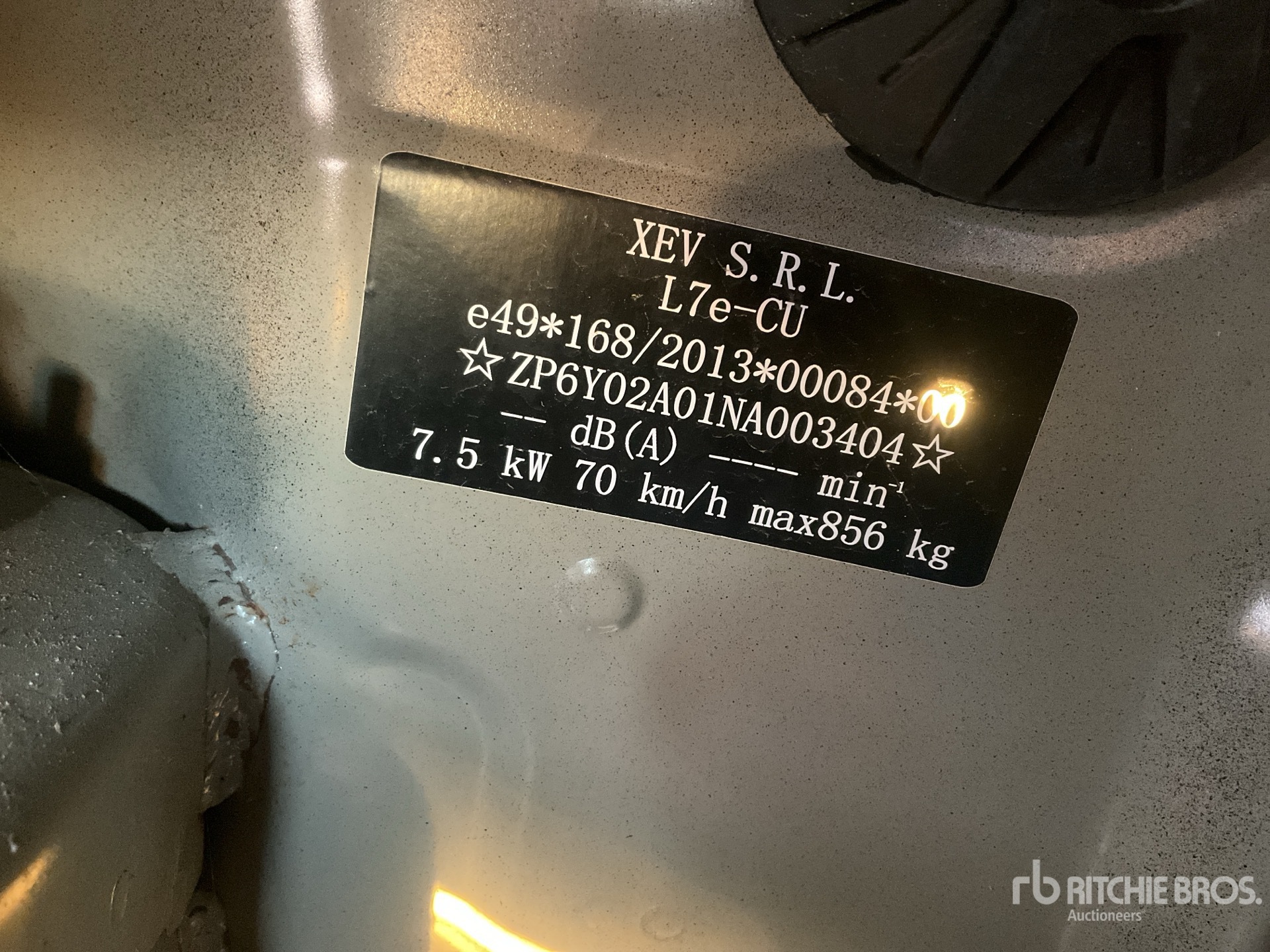 General Appearance with N.º de serie/VIN