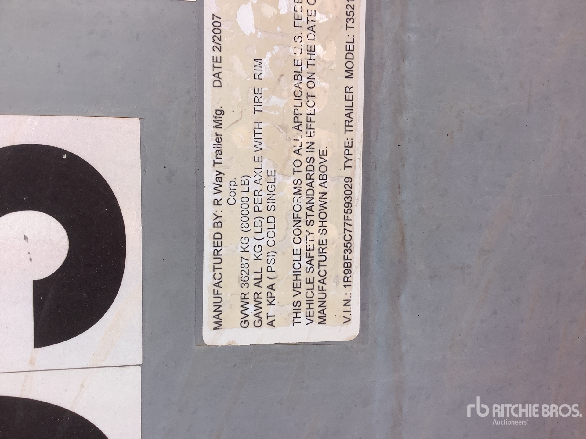 General Appearance with N.º de serie/VIN