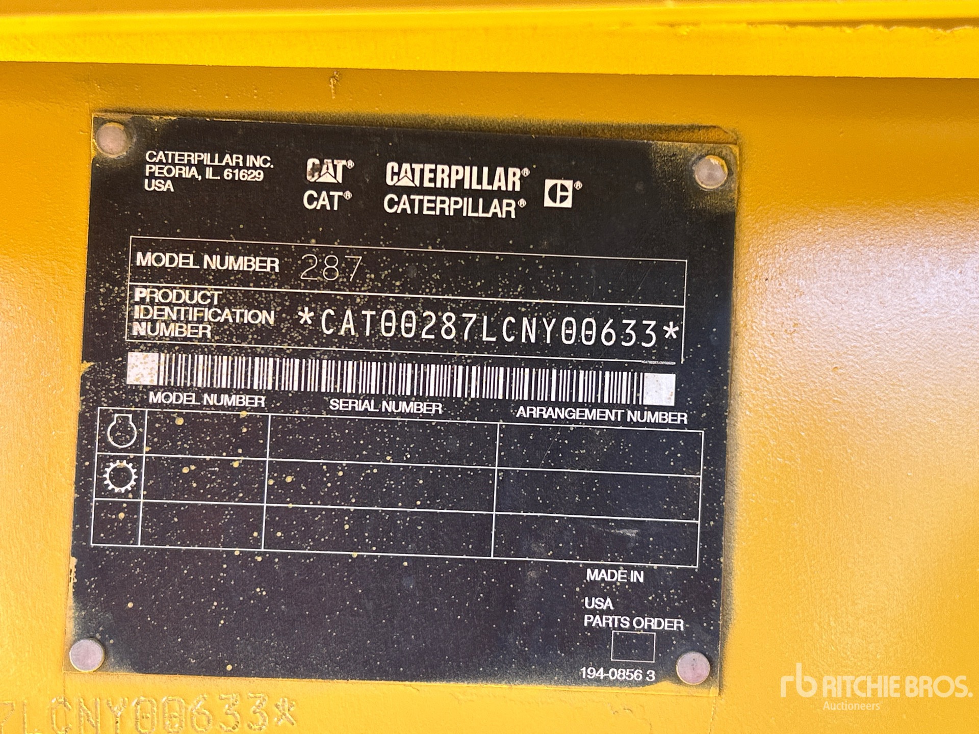 General Appearance with N.º de serie/VIN