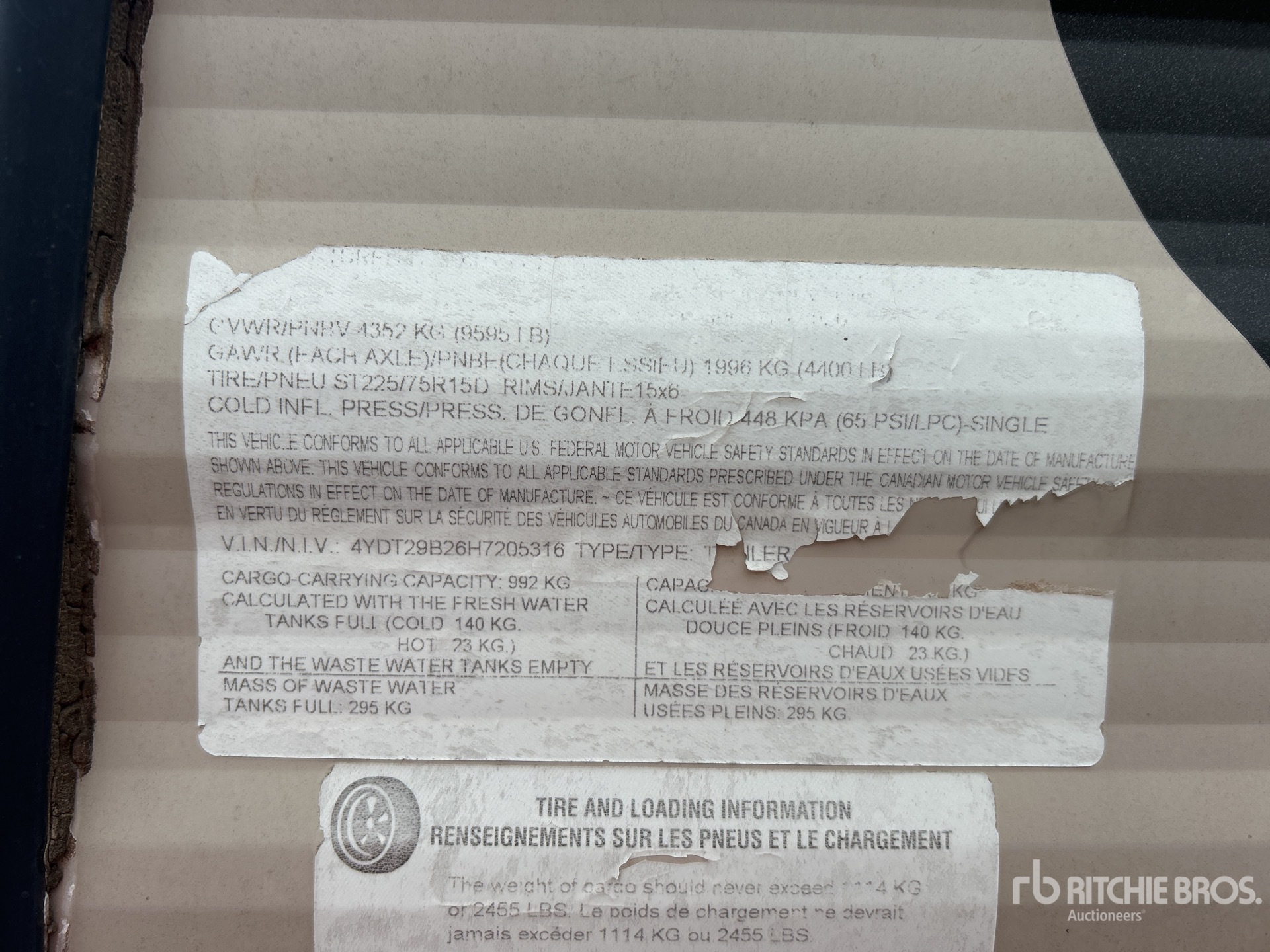 General Appearance with Numer seryjny/numer identyfikacyjny pojazdu