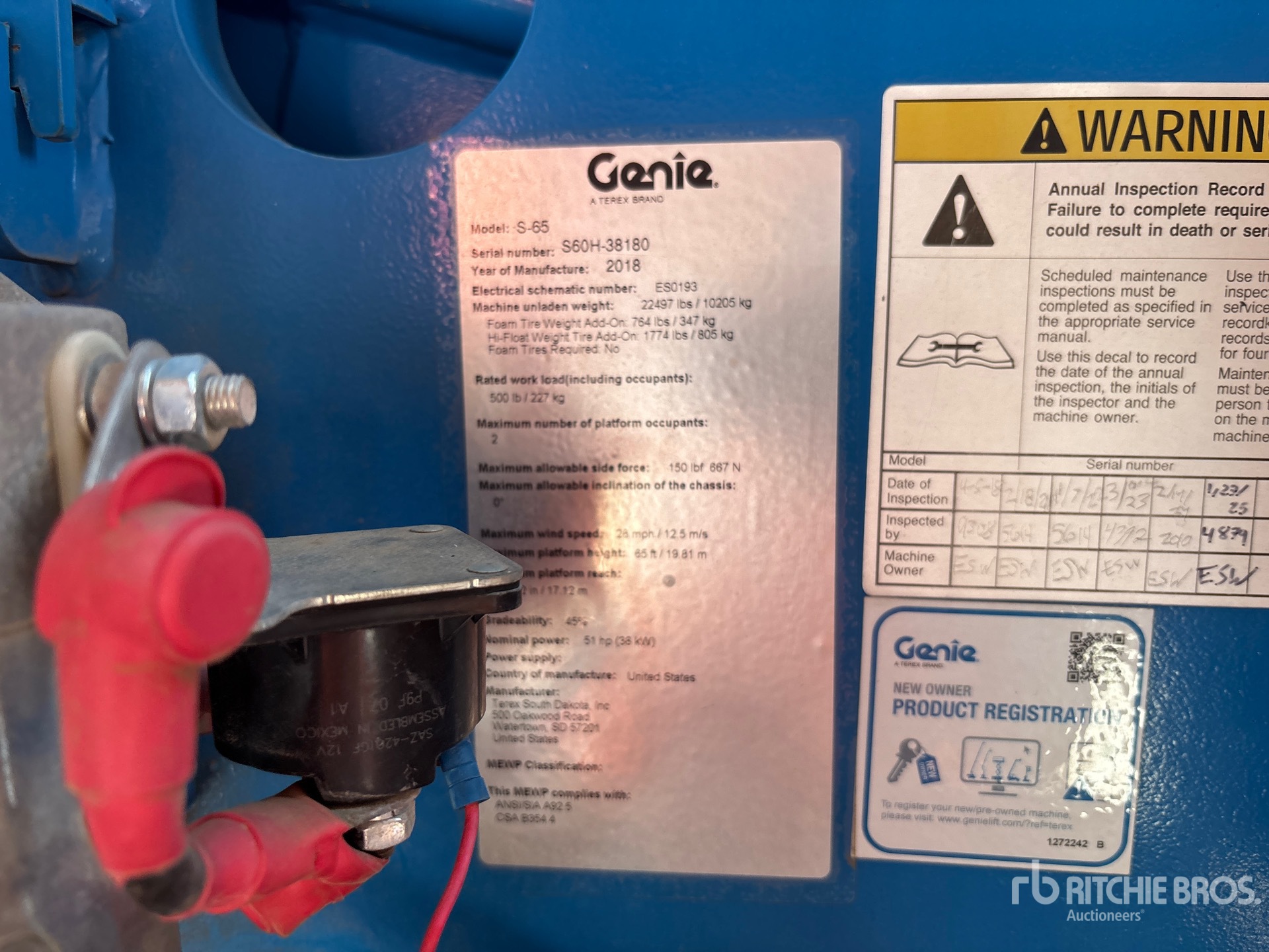 General Appearance with N.º de serie/VIN