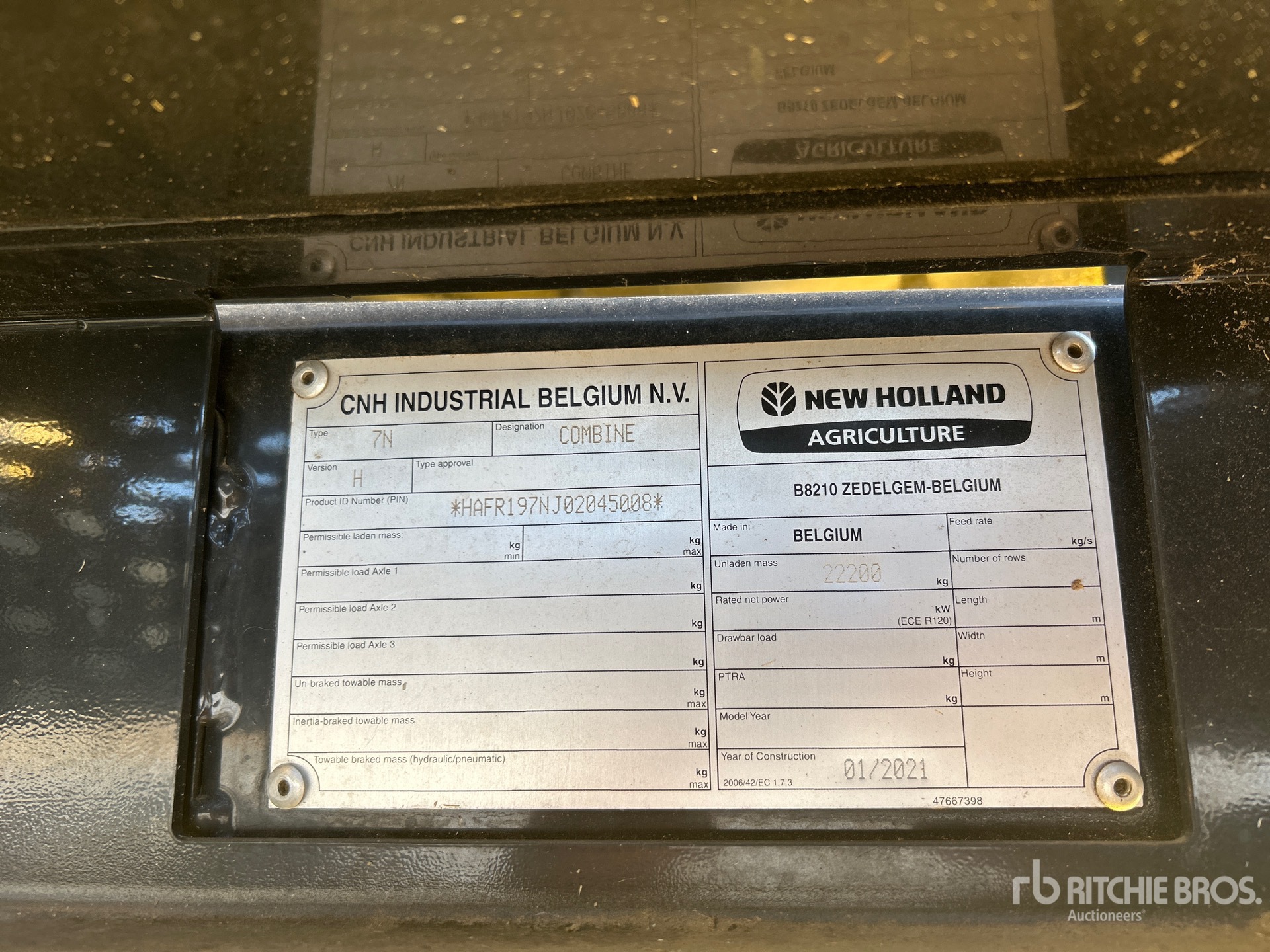 General Appearance with Numero seriale/numero d’identificazione del veicolo (VIN)