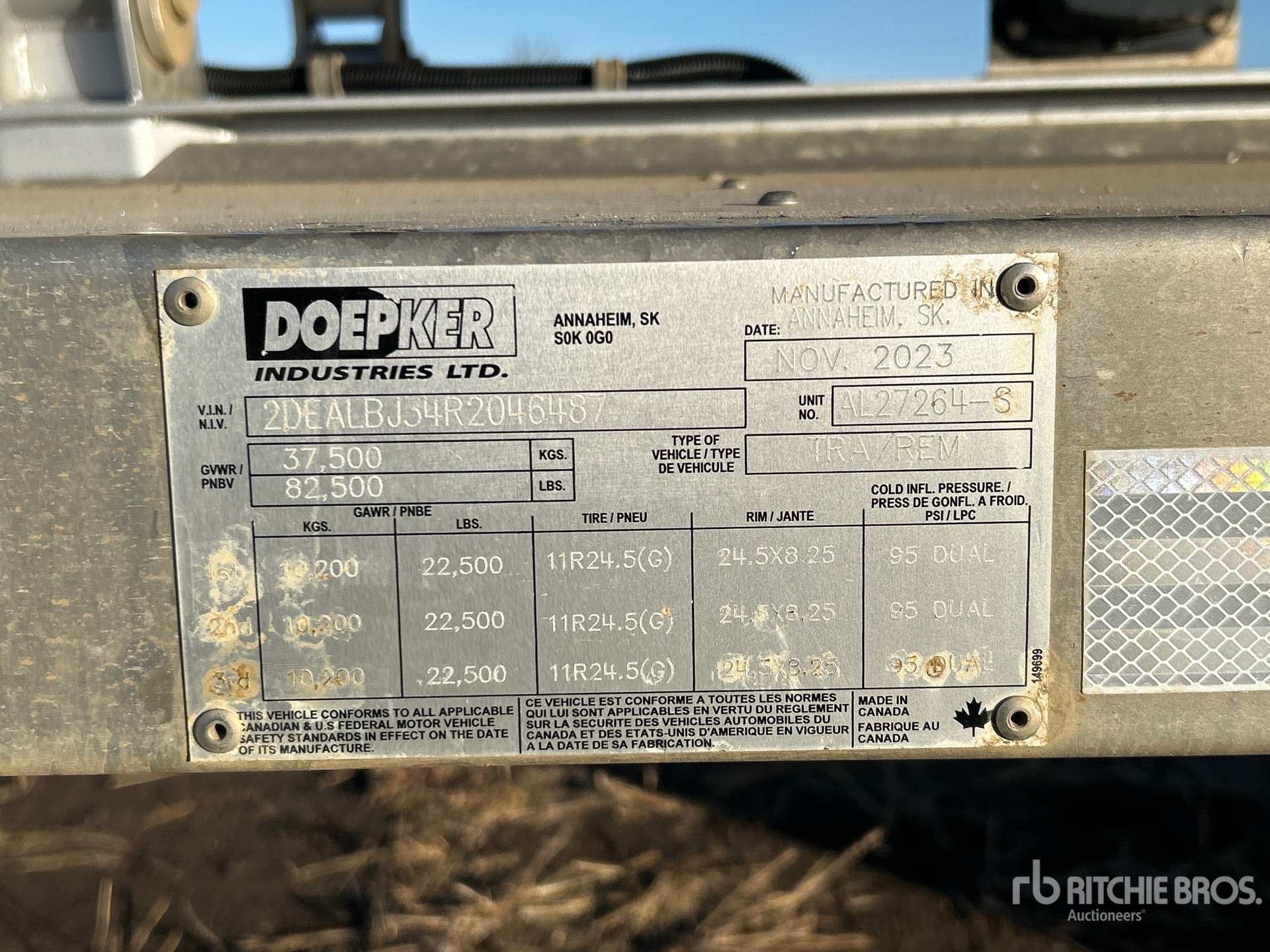 General Appearance with Numero seriale/numero d’identificazione del veicolo (VIN)