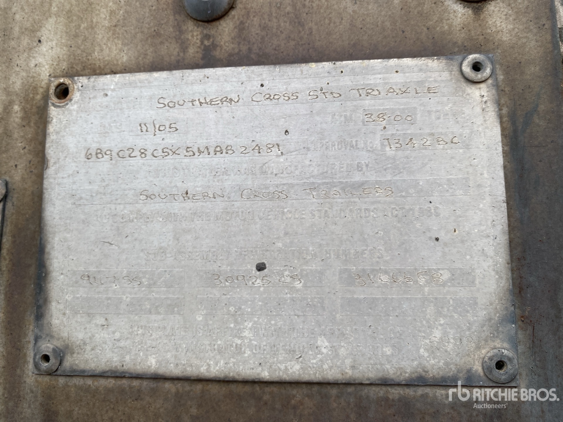 General Appearance with Numer seryjny/numer identyfikacyjny pojazdu