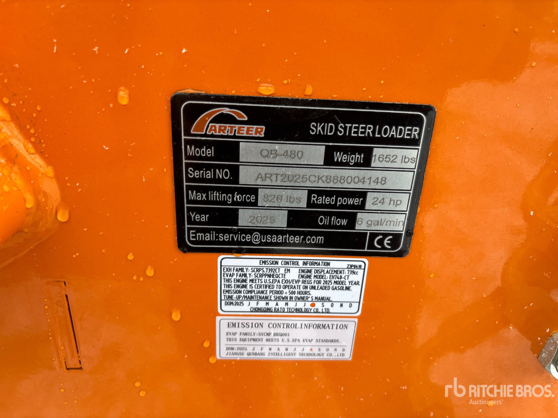 General Appearance with N.º de serie/VIN