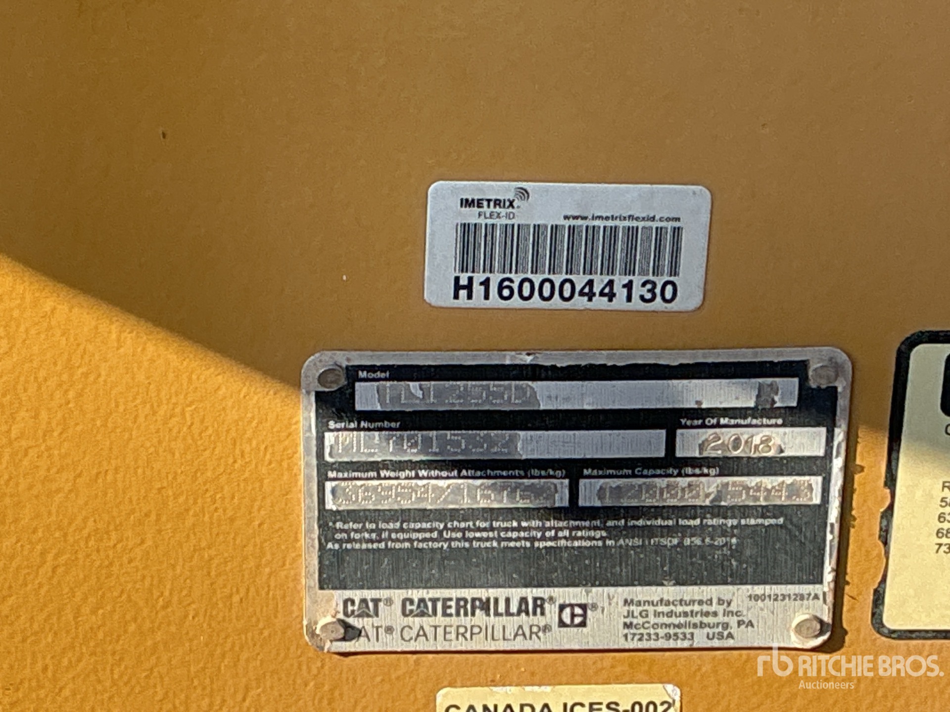 General Appearance with N.º de serie/VIN