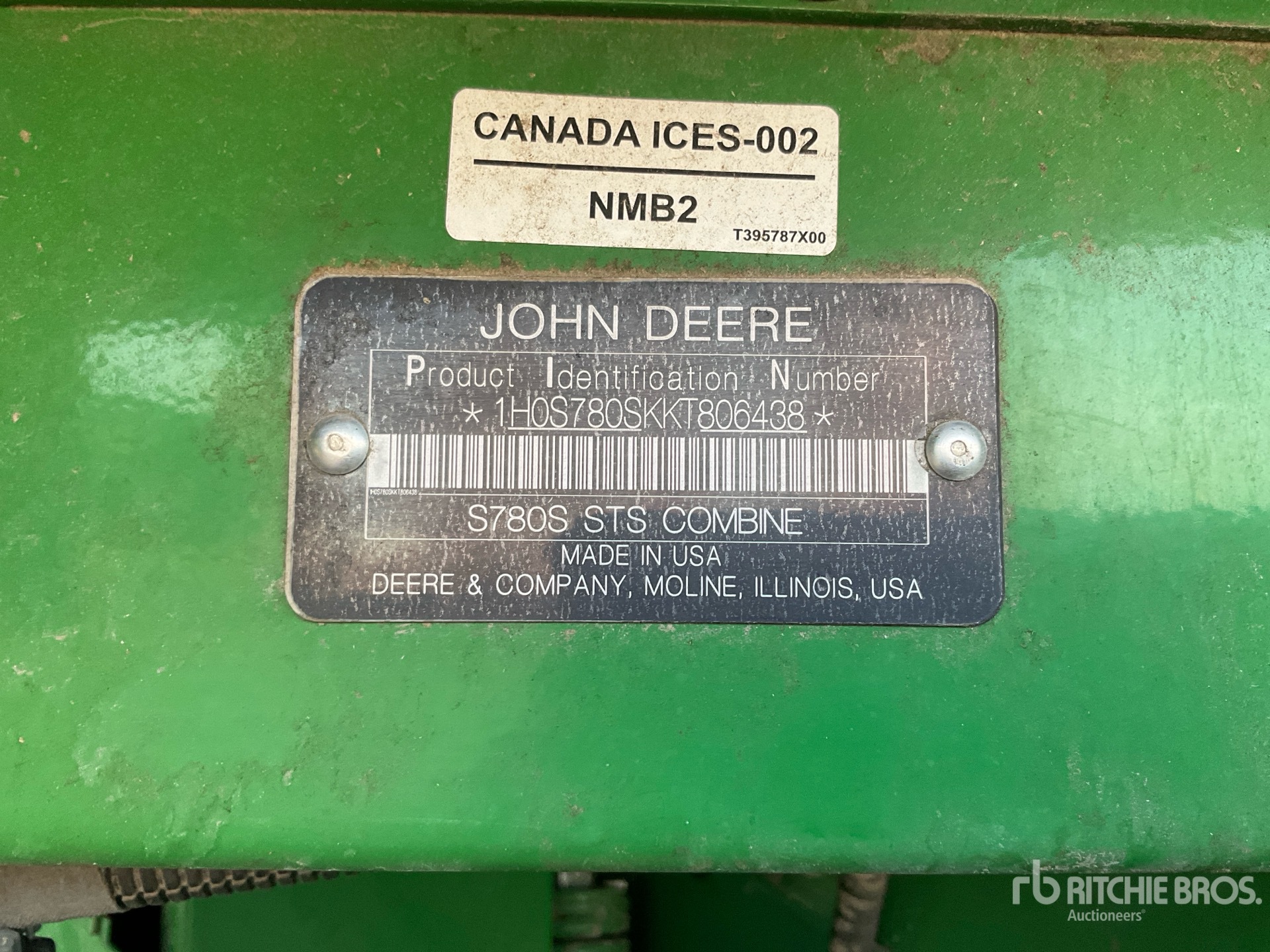 General Appearance with N.º de serie/VIN