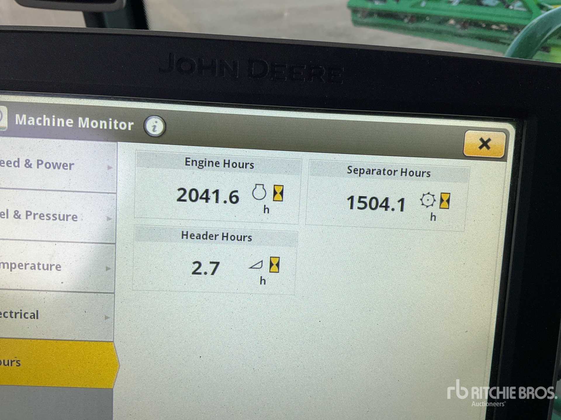 General Appearance with Horímetro / Odómetro