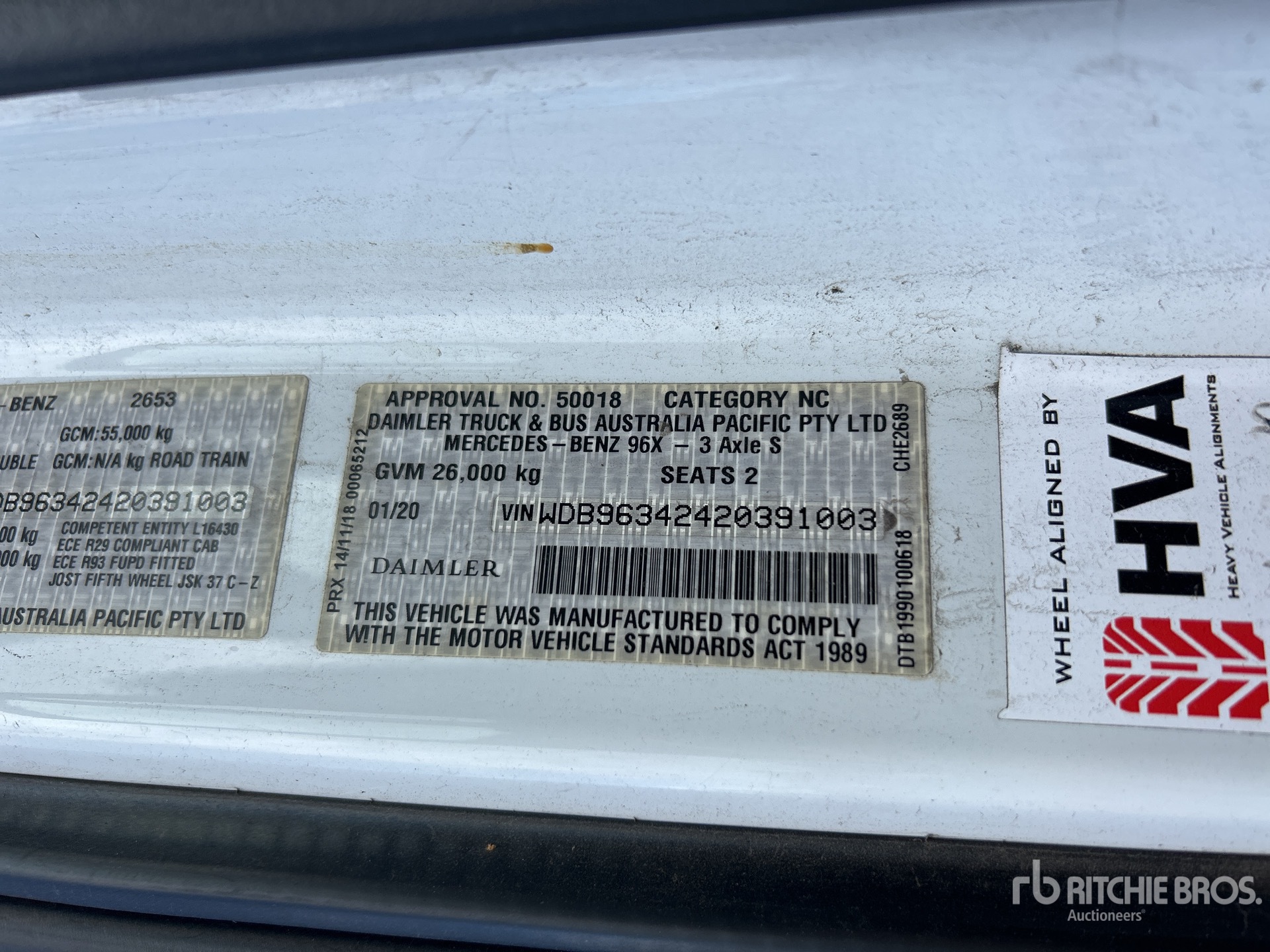 General Appearance with N.º de serie/VIN