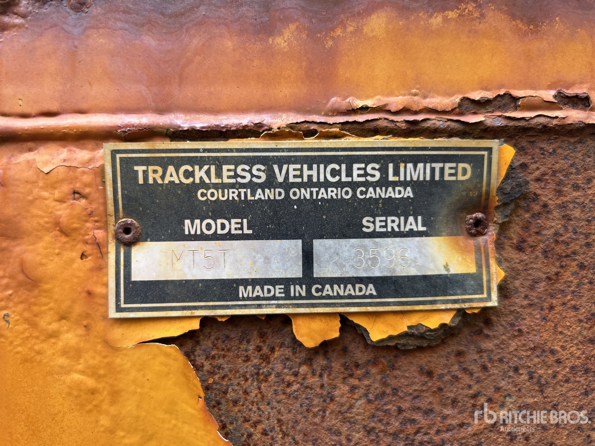 General Appearance with N.º de serie/VIN