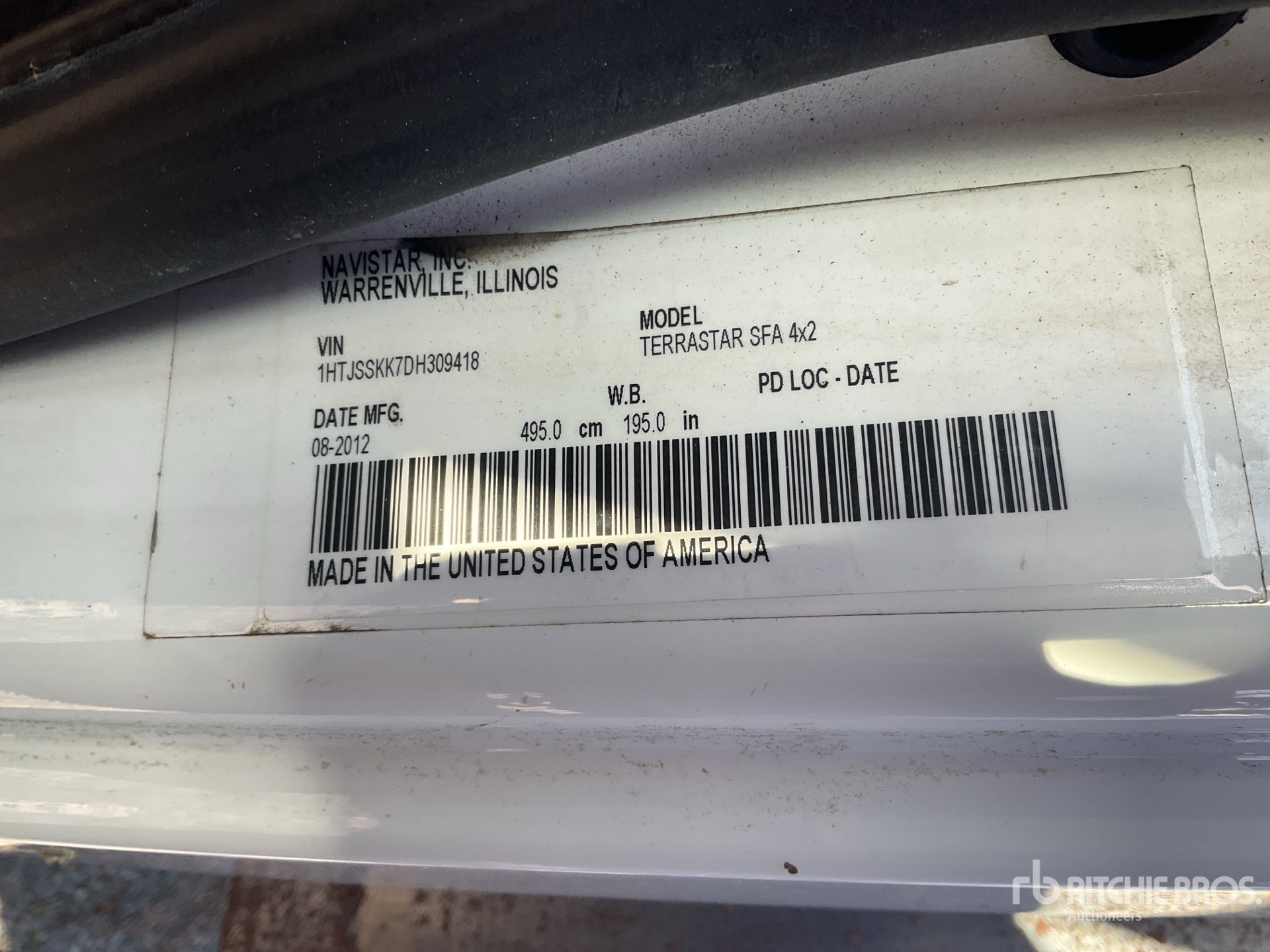 General Appearance with N.º de serie/VIN