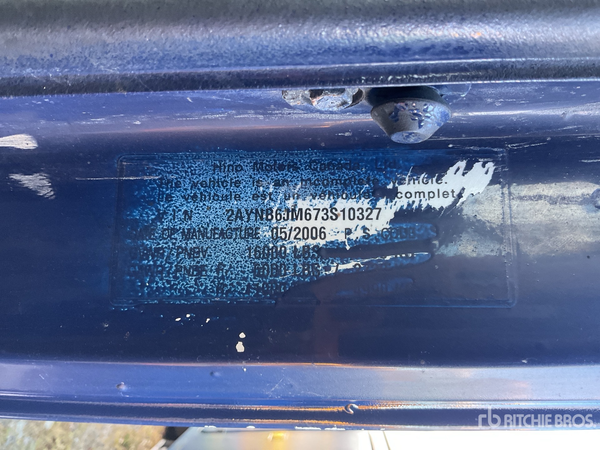 General Appearance with N.º de serie/VIN