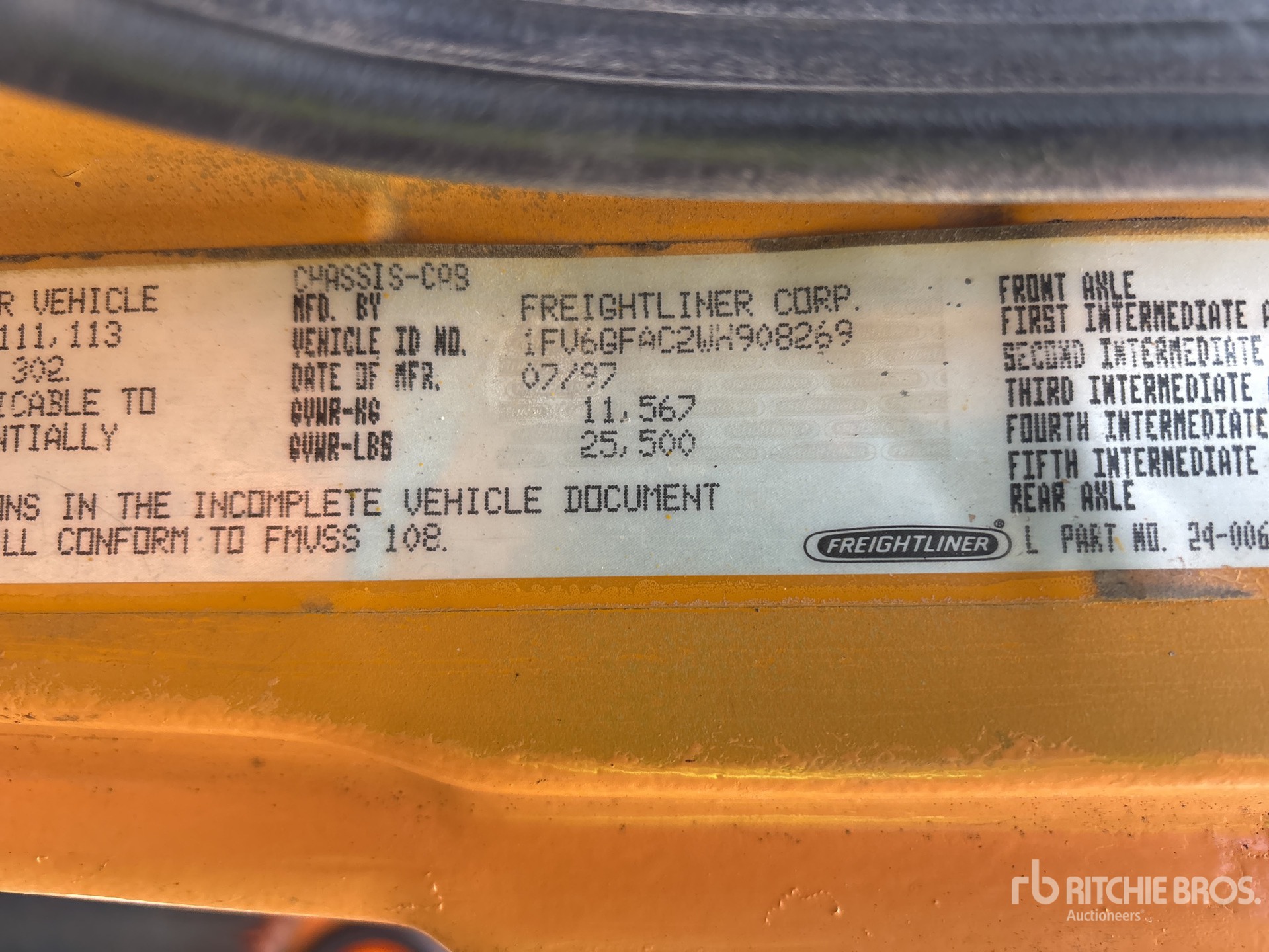 General Appearance with N.º de serie/VIN