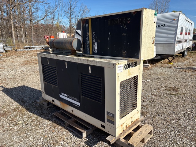 Kohler 35RZ62 35 kW Skid-Mounted Stand-By Generator Set (Inoperable) Kohler 35RZ62 35 kW Skid-Mounted Stand-By Generator Set (Inoperable)