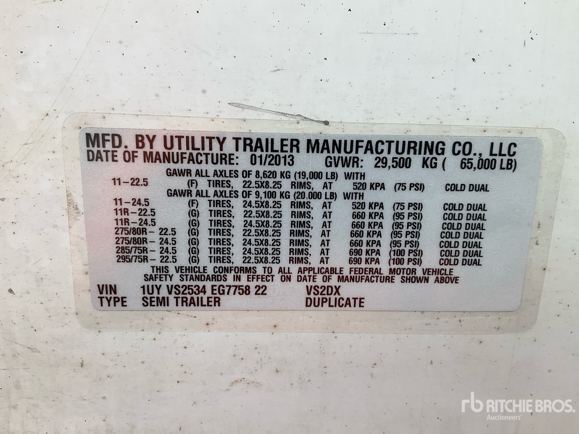 General Appearance with Seriennummer / FIN