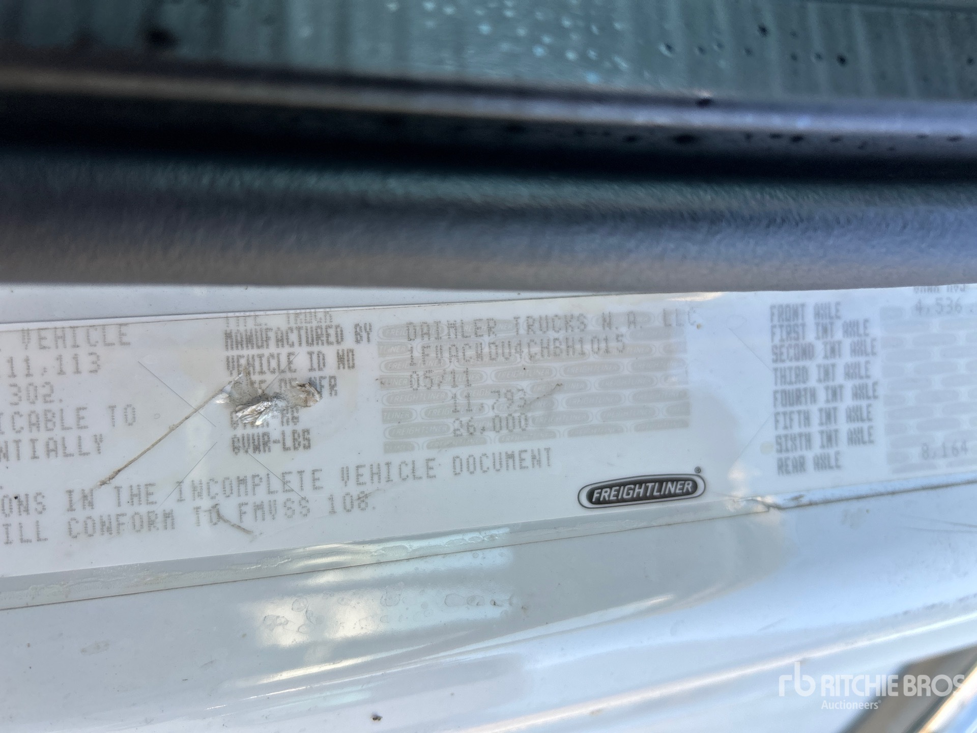 General Appearance with N.º de serie/VIN