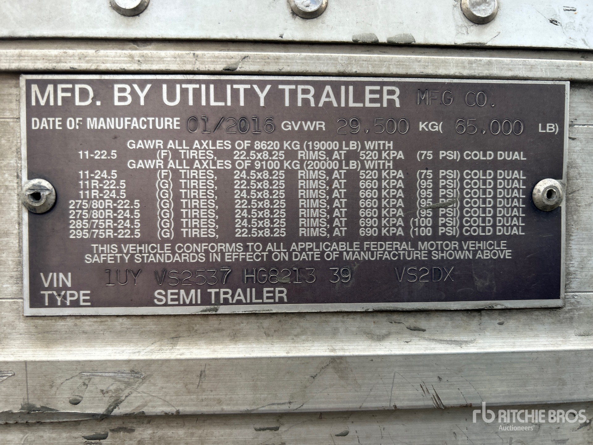 General Appearance with Seriennummer / FIN