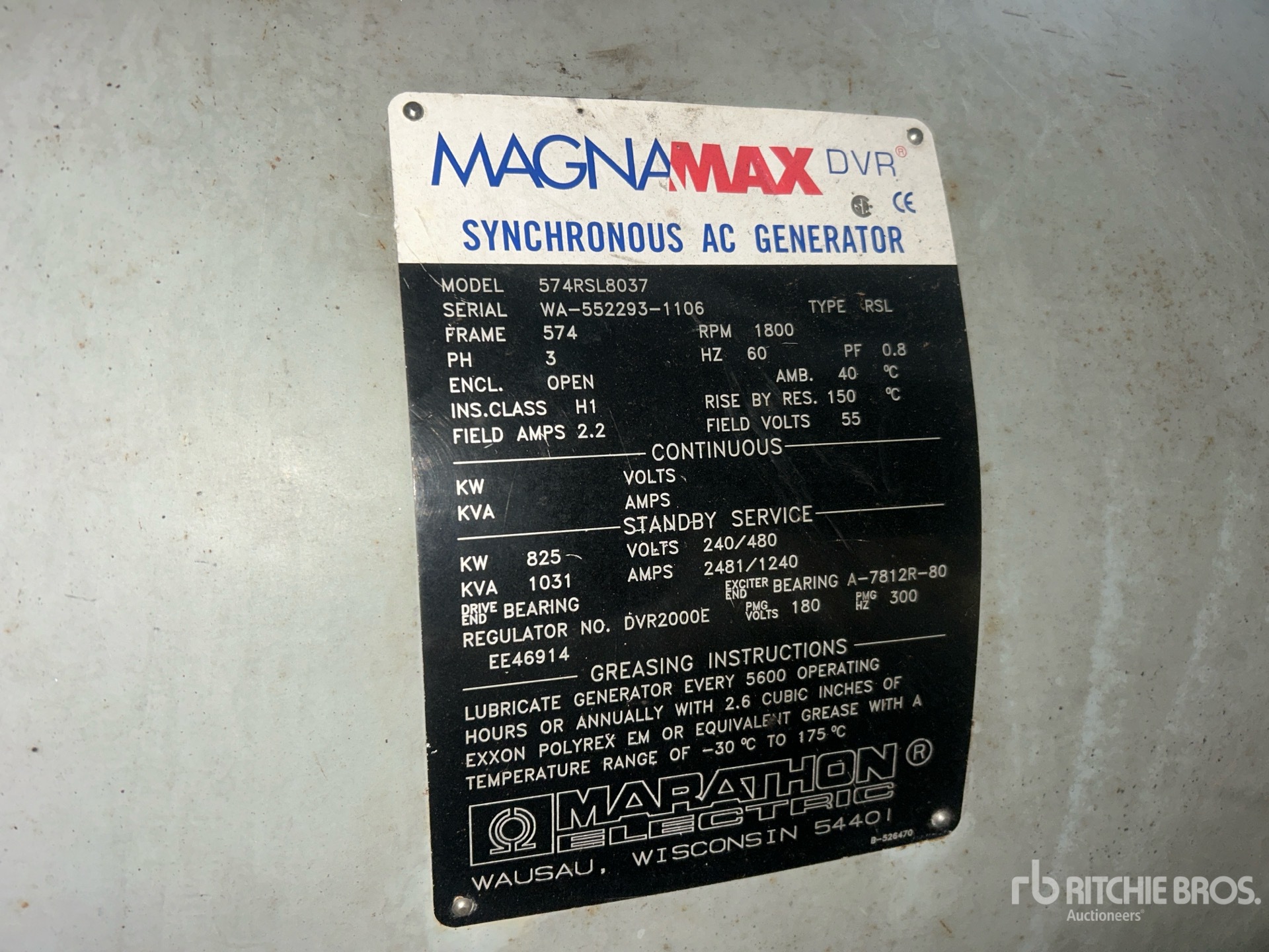 General Appearance with Unit Serial Number