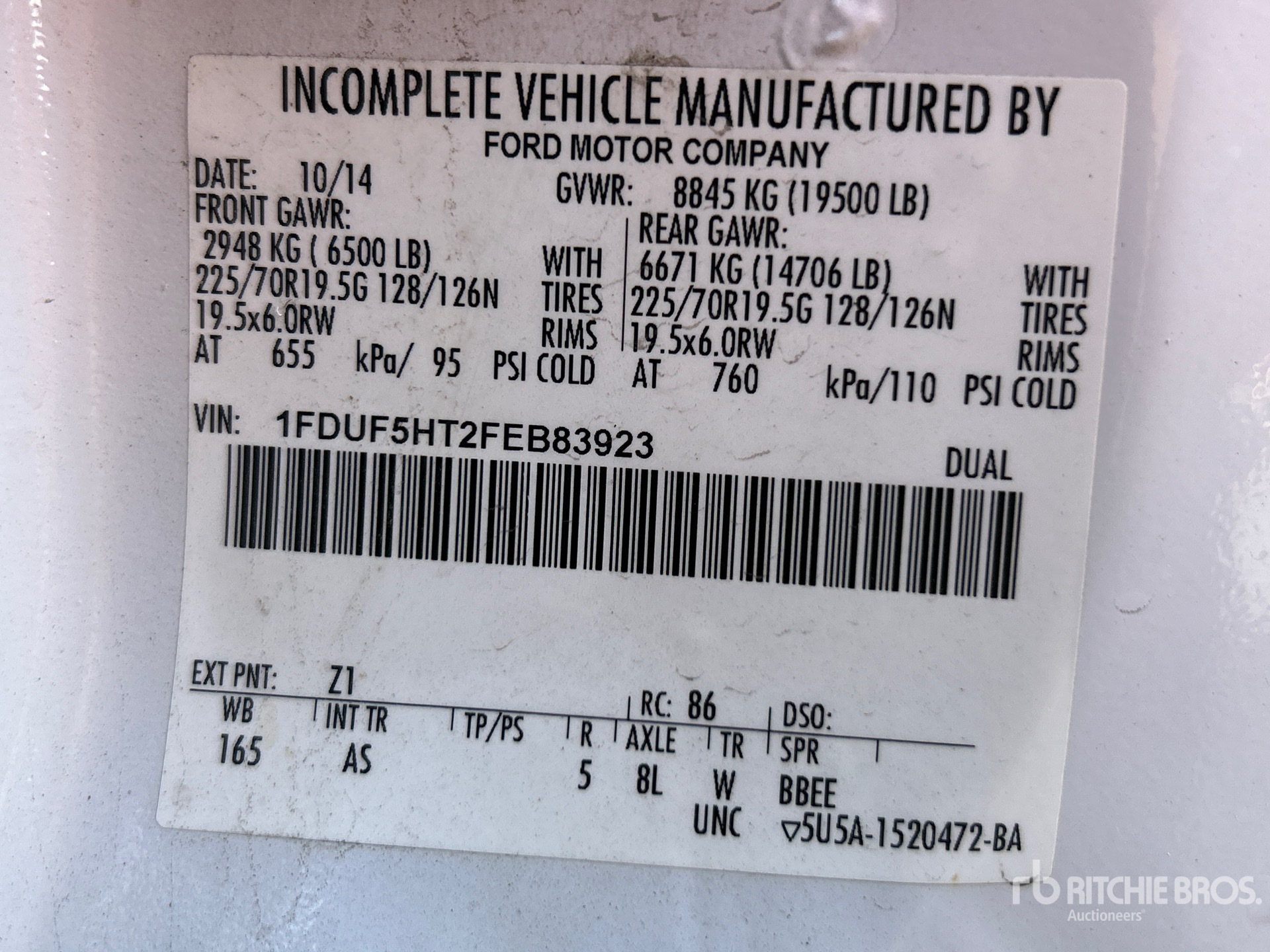 General Appearance with Seriennummer / FIN