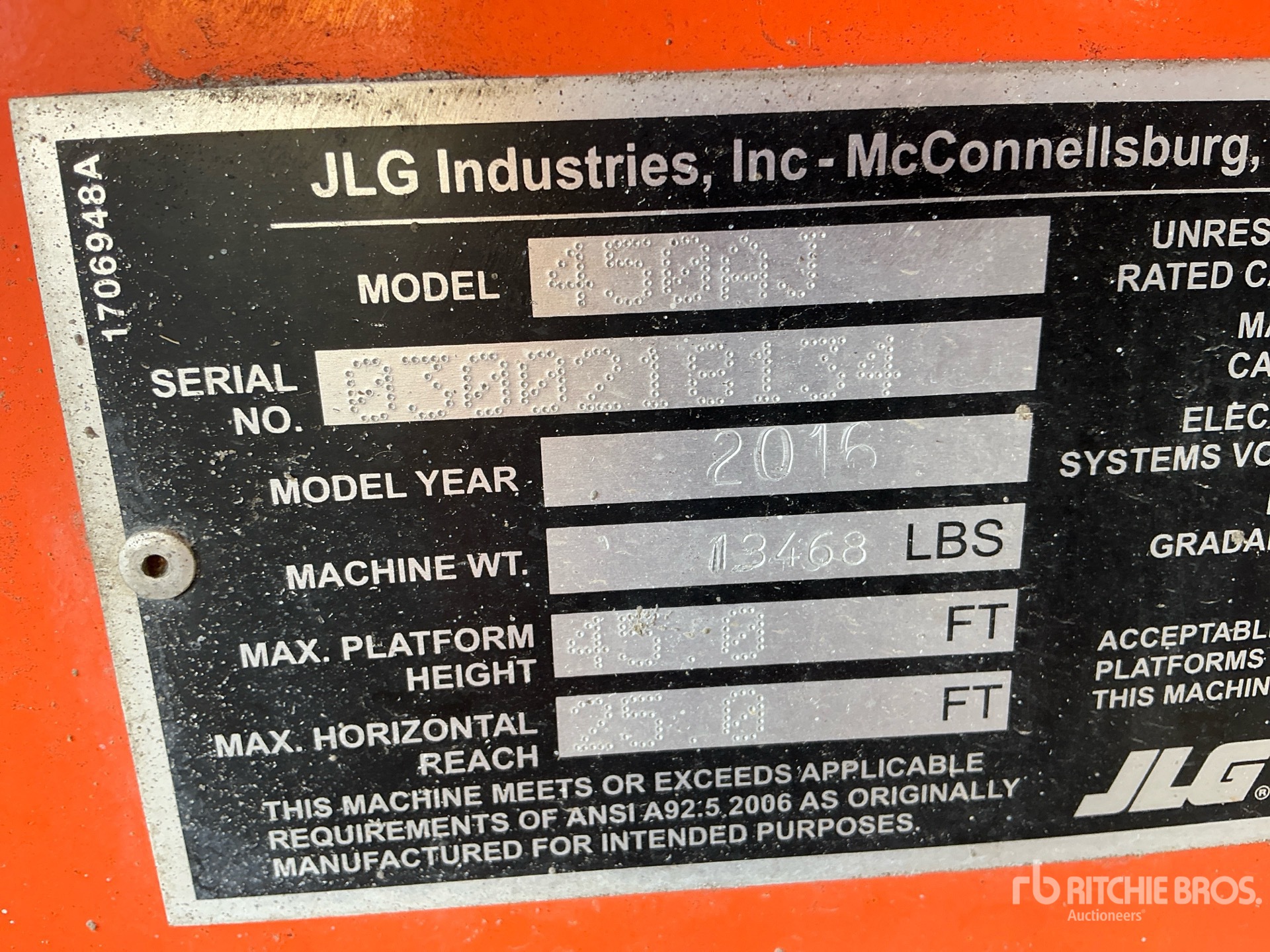 General Appearance with N.º de serie/VIN