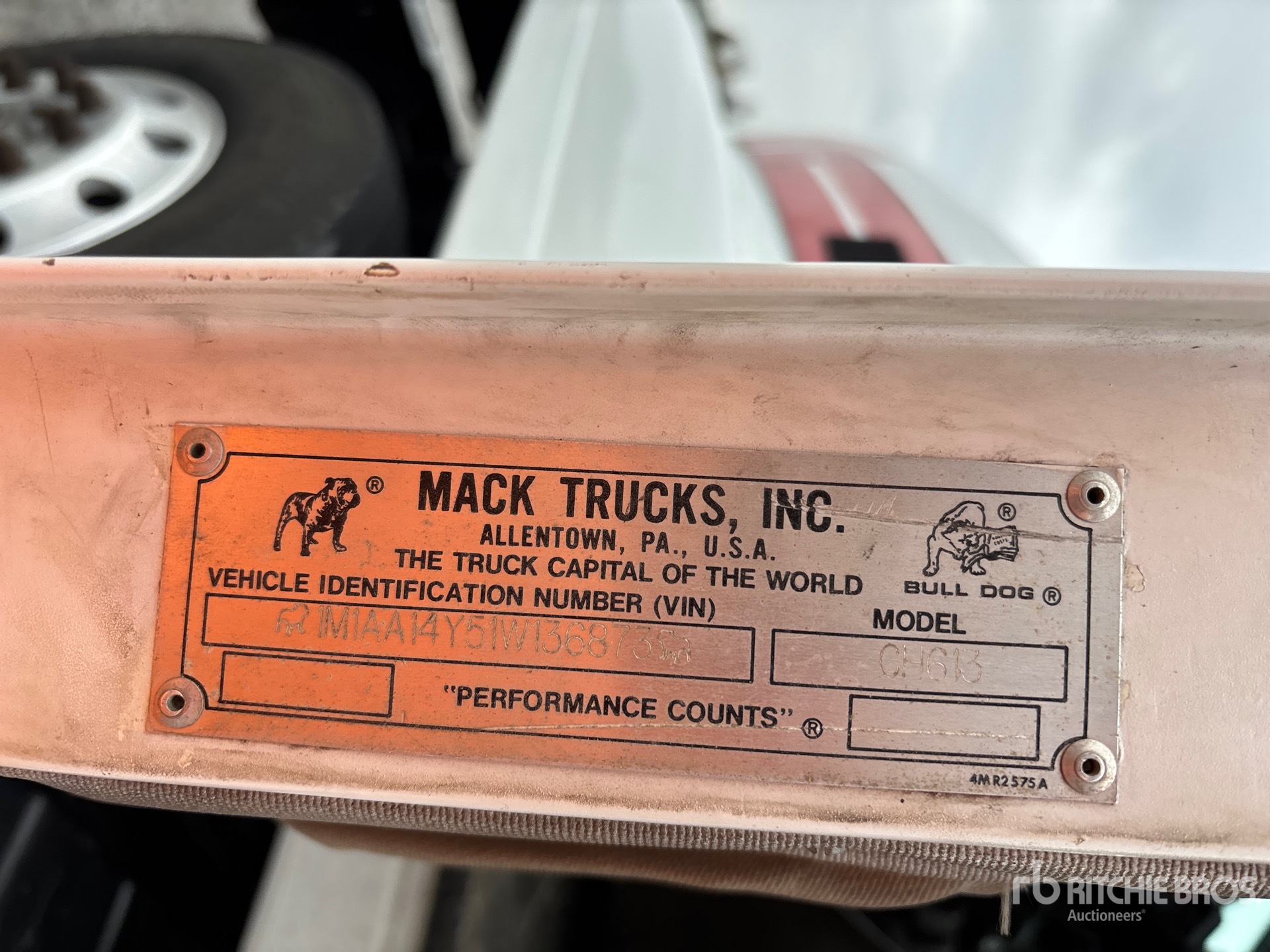 General Appearance with N.º de serie/VIN