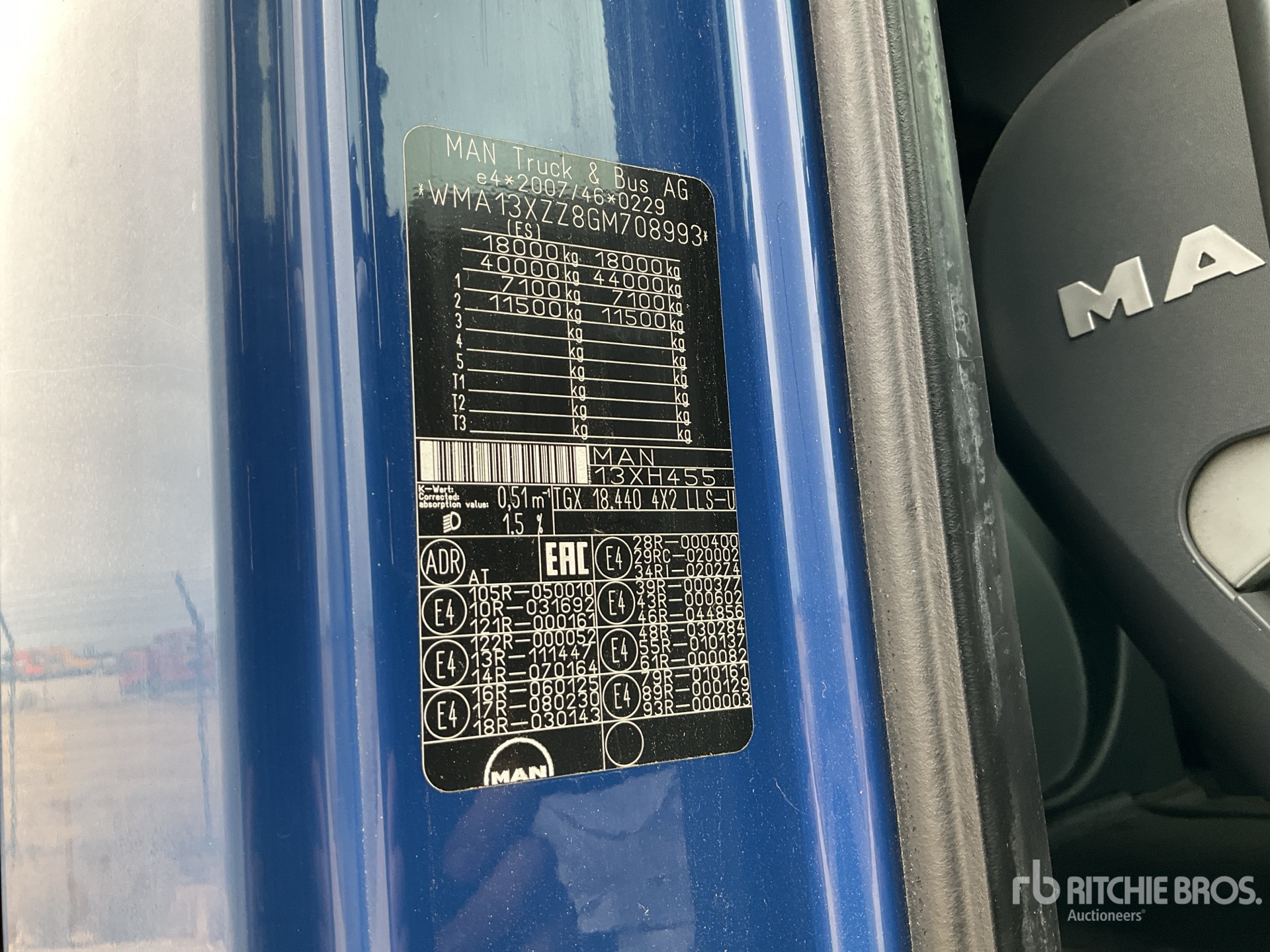 General Appearance with N.º de serie/VIN