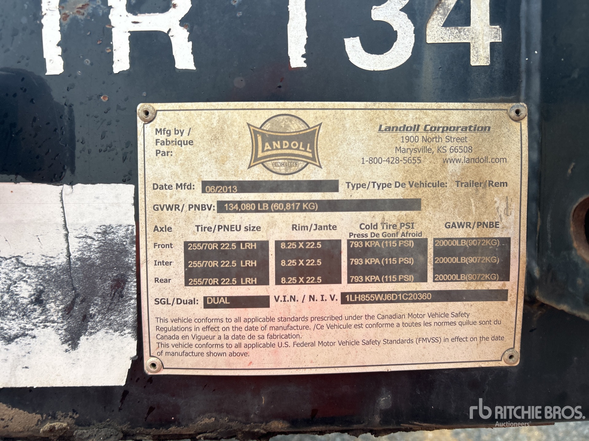 General Appearance with N.º de serie/VIN