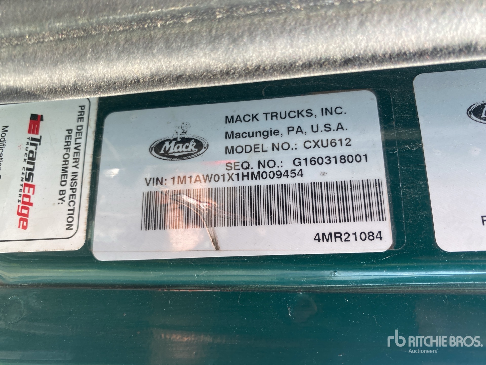 2017 Mack CXU612