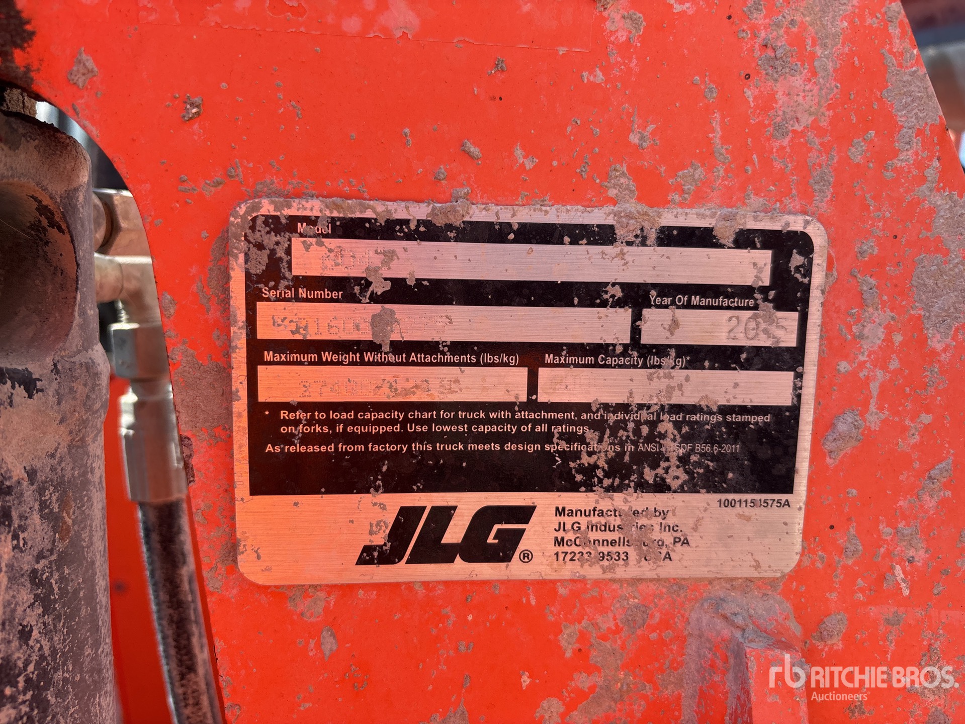 General Appearance with N.º de serie/VIN