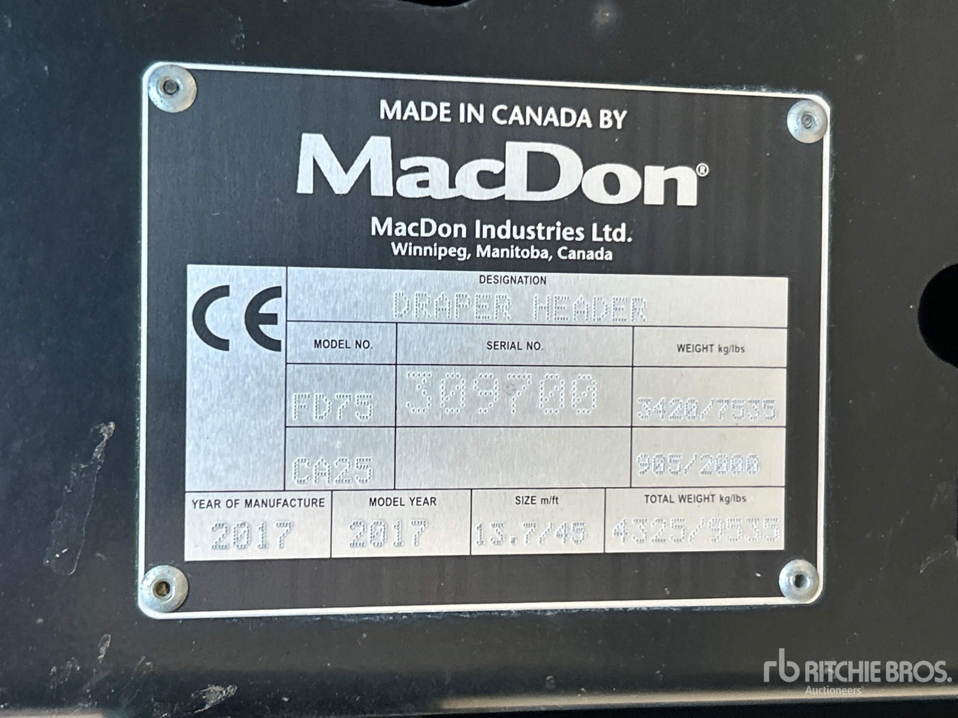 General Appearance with Numéro de série/Numéro d'identification du véhicule automobile