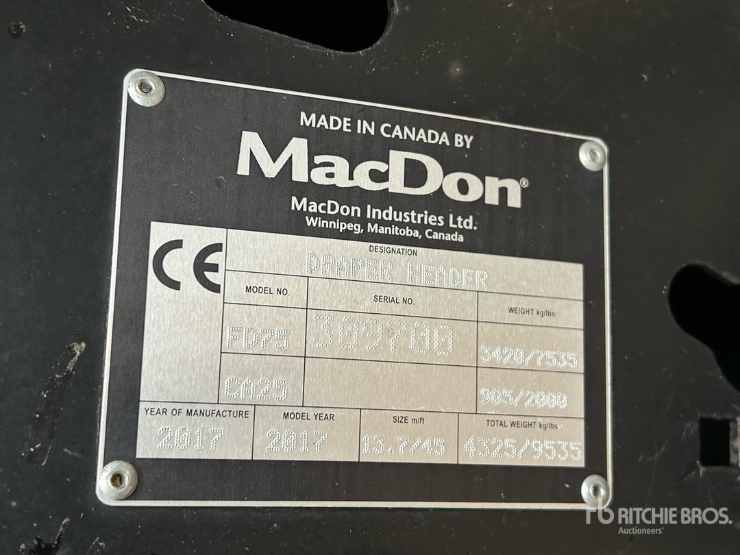 General Appearance with N.º de serie/VIN