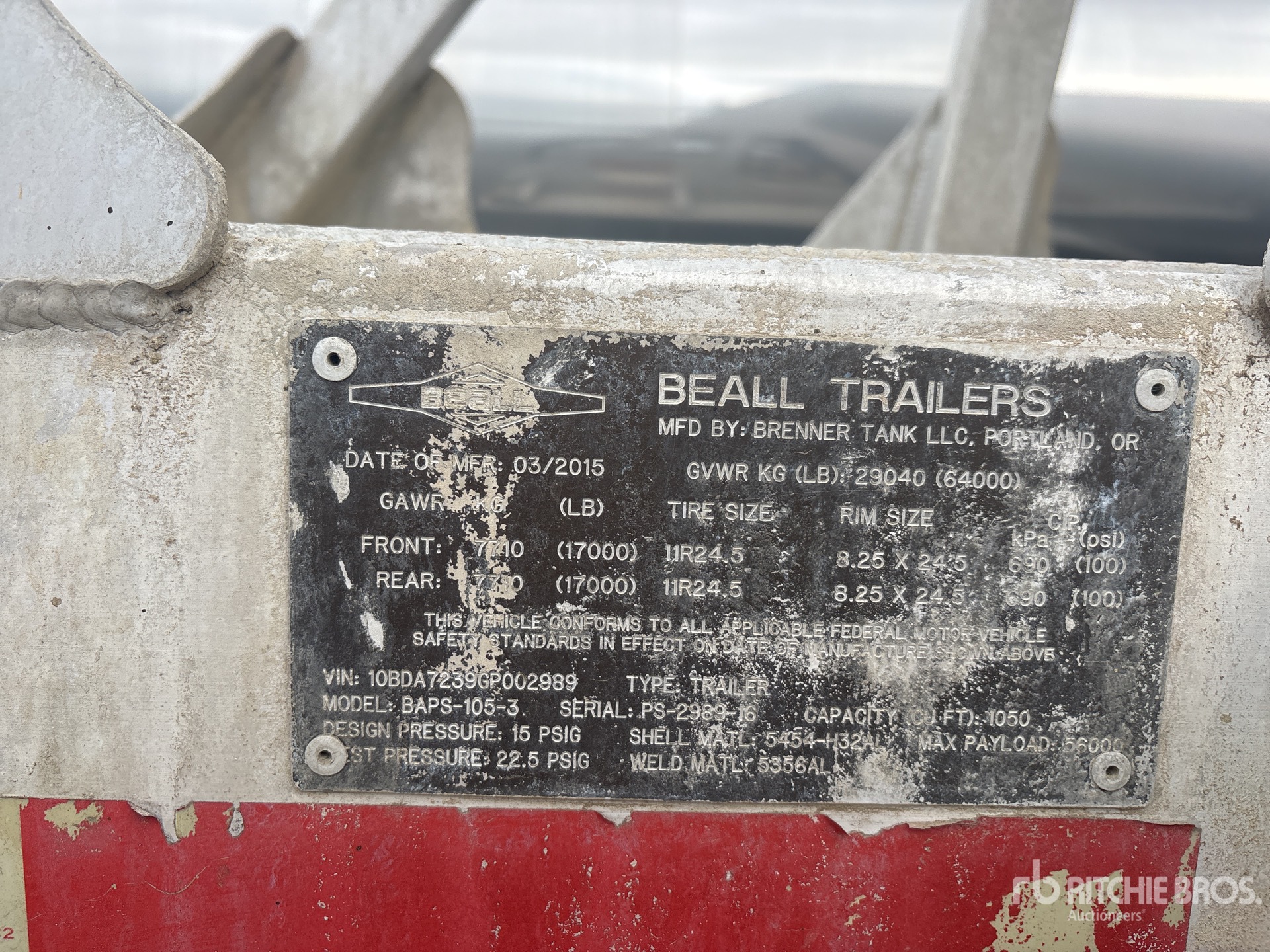 General Appearance with N.º de serie/VIN