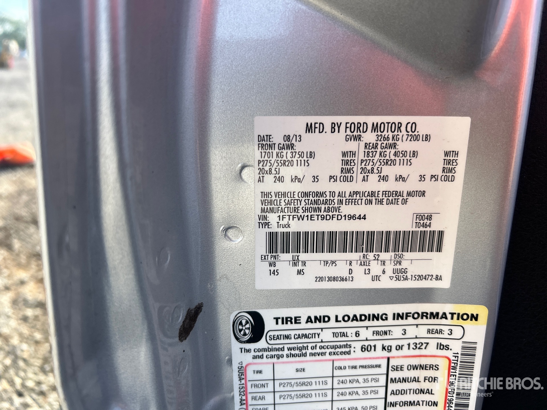 General Appearance with Numer seryjny/numer identyfikacyjny pojazdu