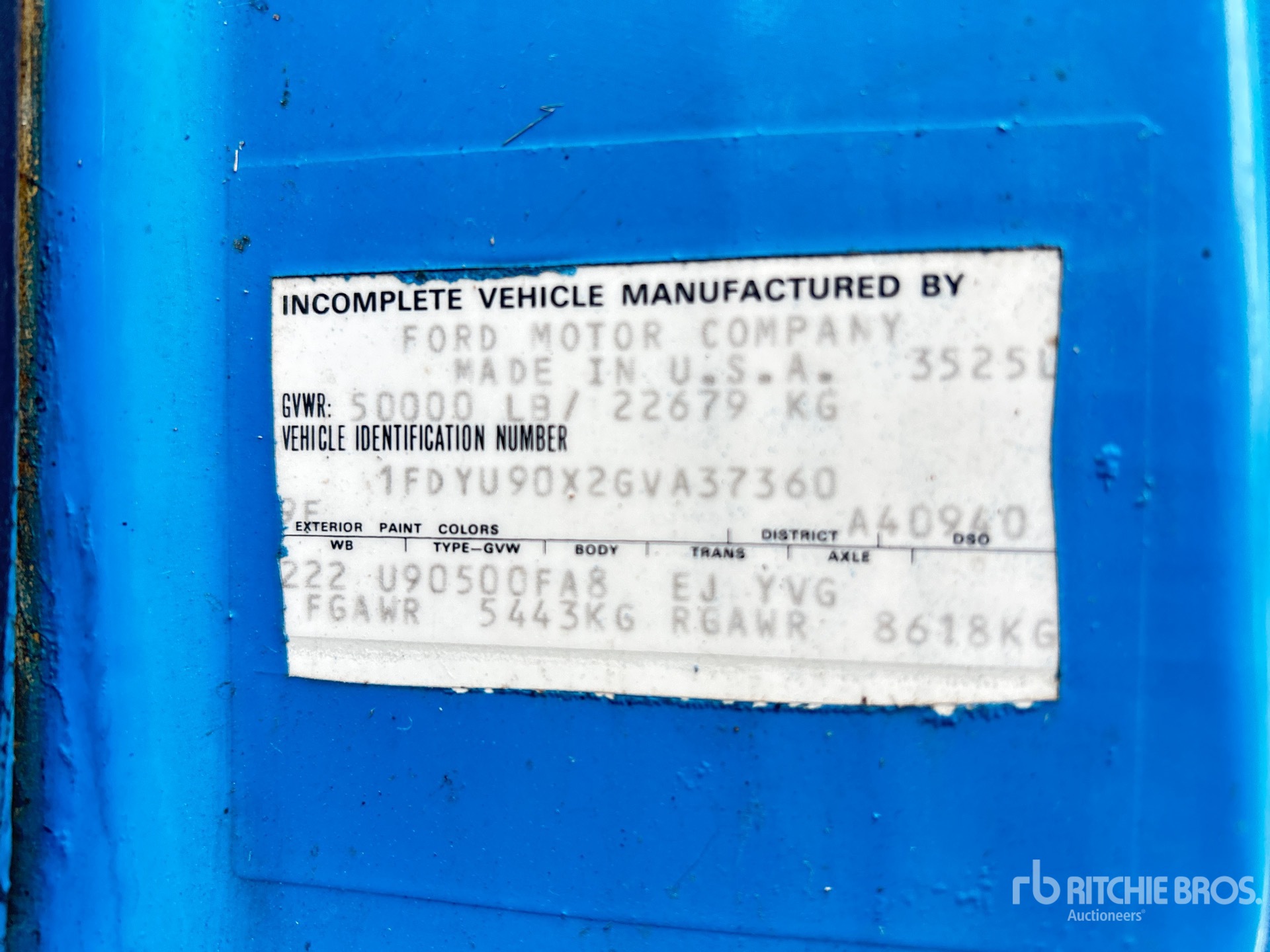 General Appearance with Seriennummer / FIN