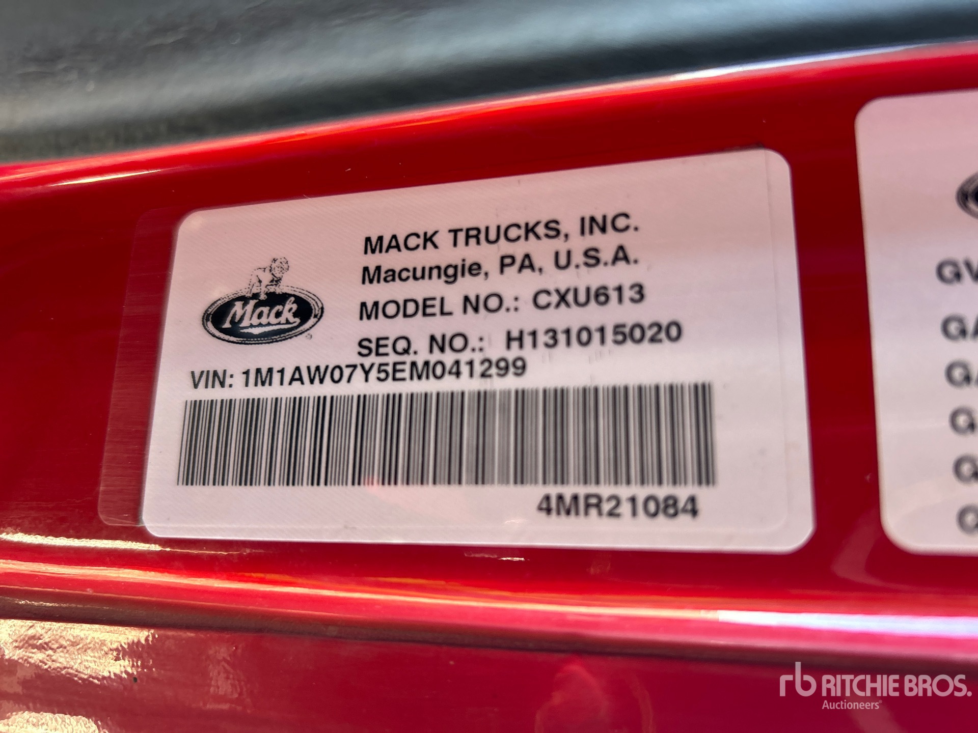 General Appearance with Seriennummer / FIN