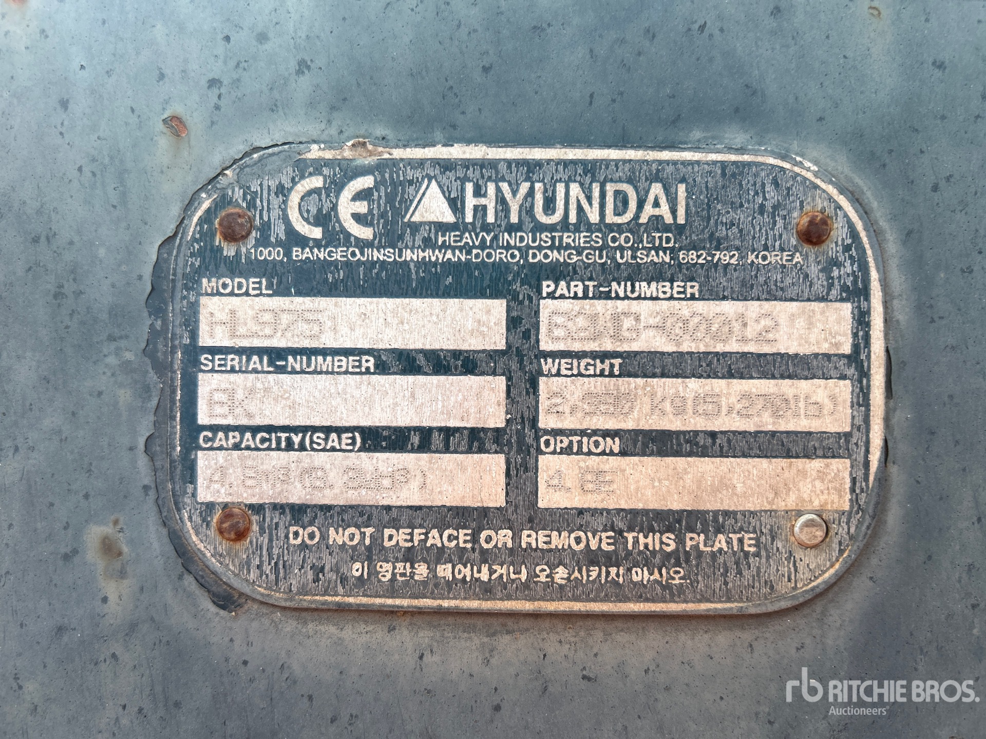 General Appearance with Seriennummer / FIN