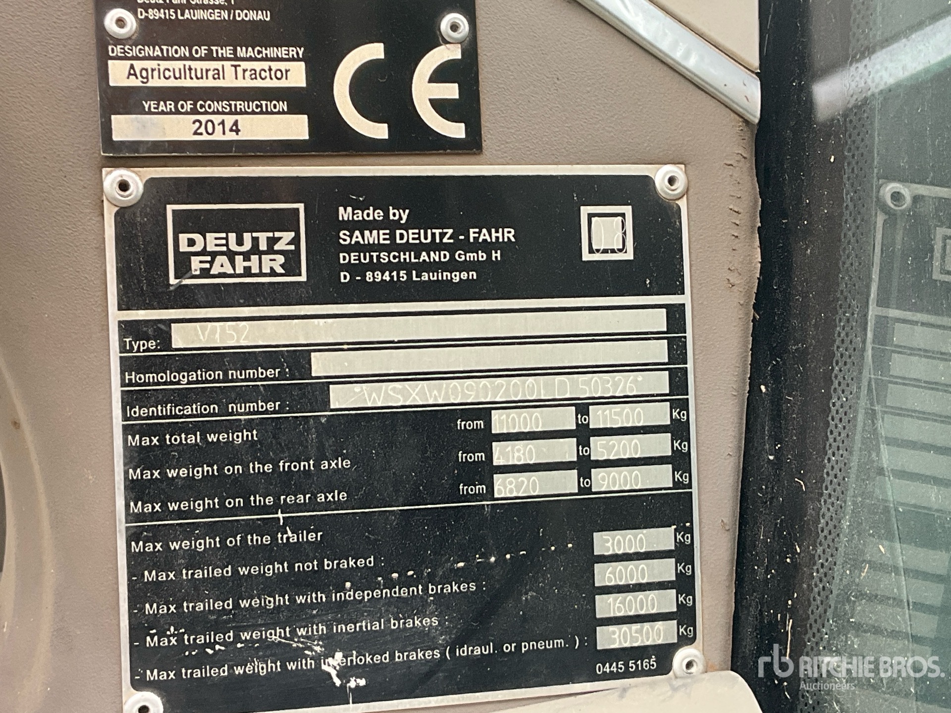 General Appearance with Numéro de série/Numéro d'identification du véhicule automobile