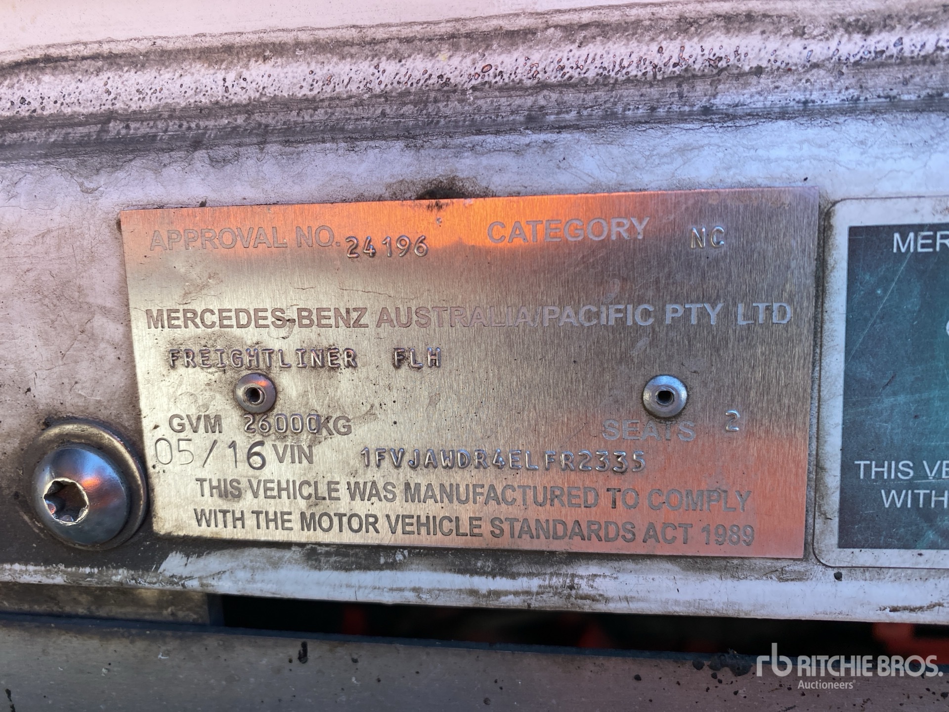 General Appearance with Numero seriale/numero d’identificazione del veicolo (VIN)