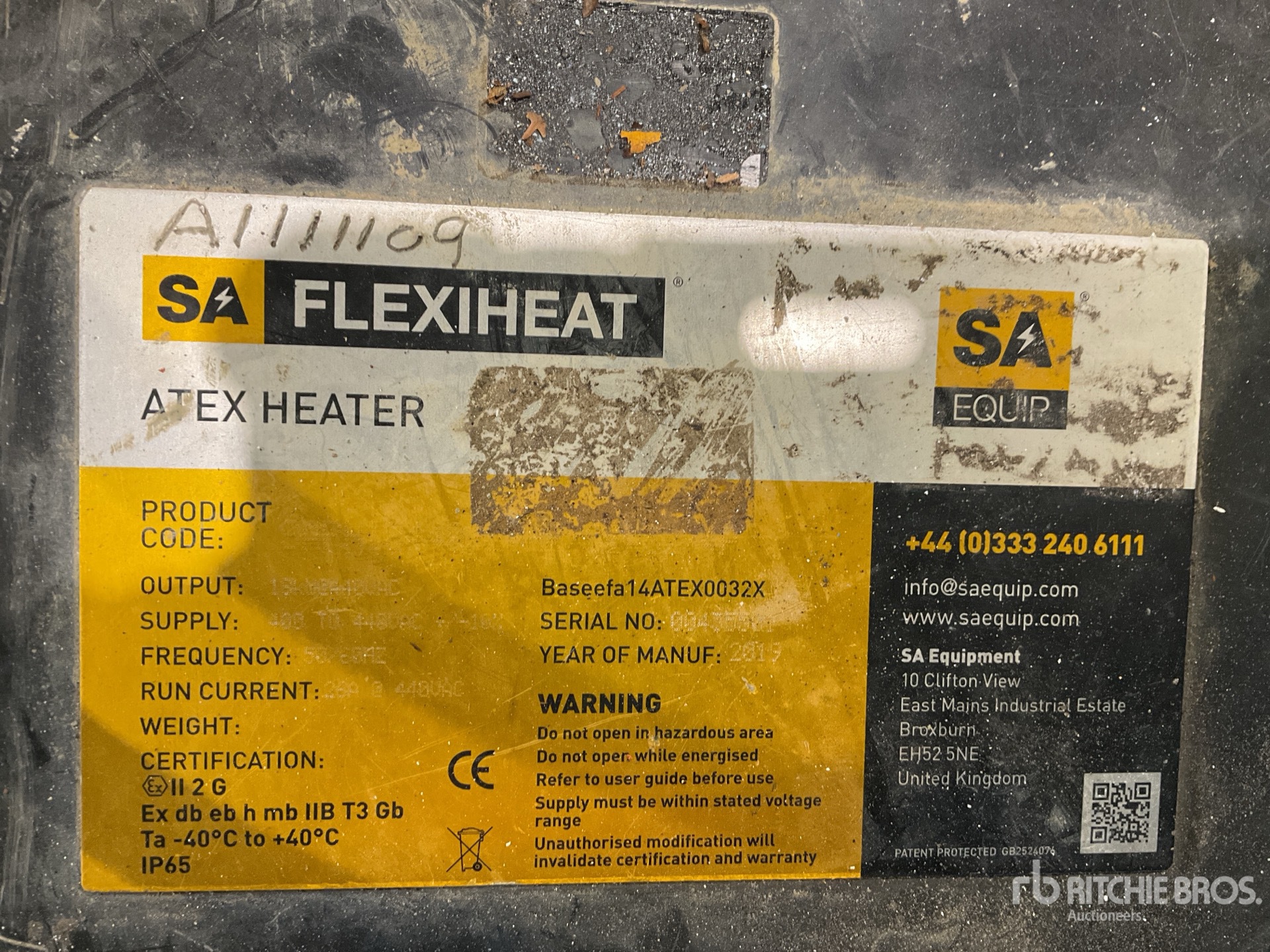 General Appearance with N.º de serie/VIN