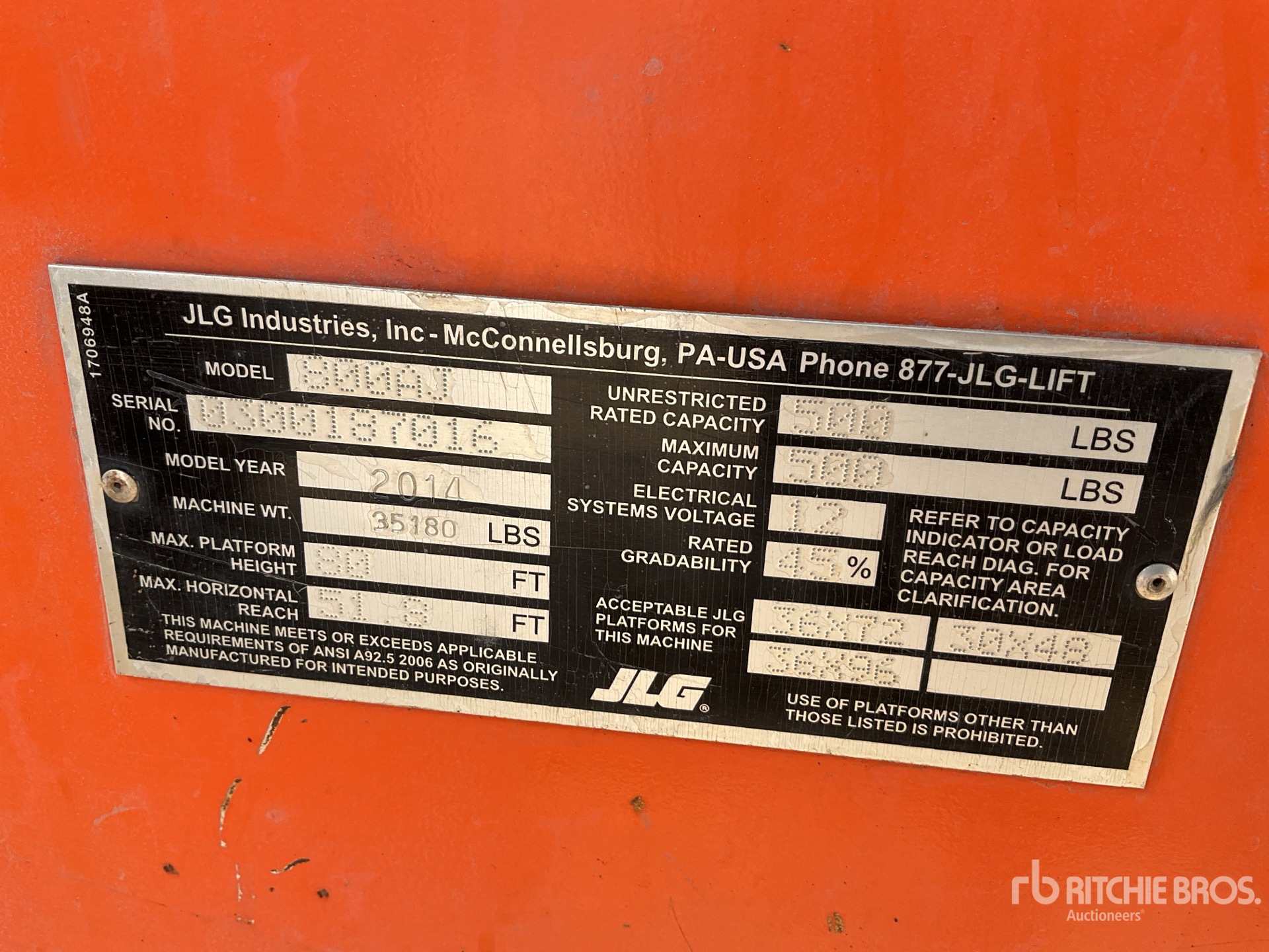 General Appearance with N.º de serie/VIN