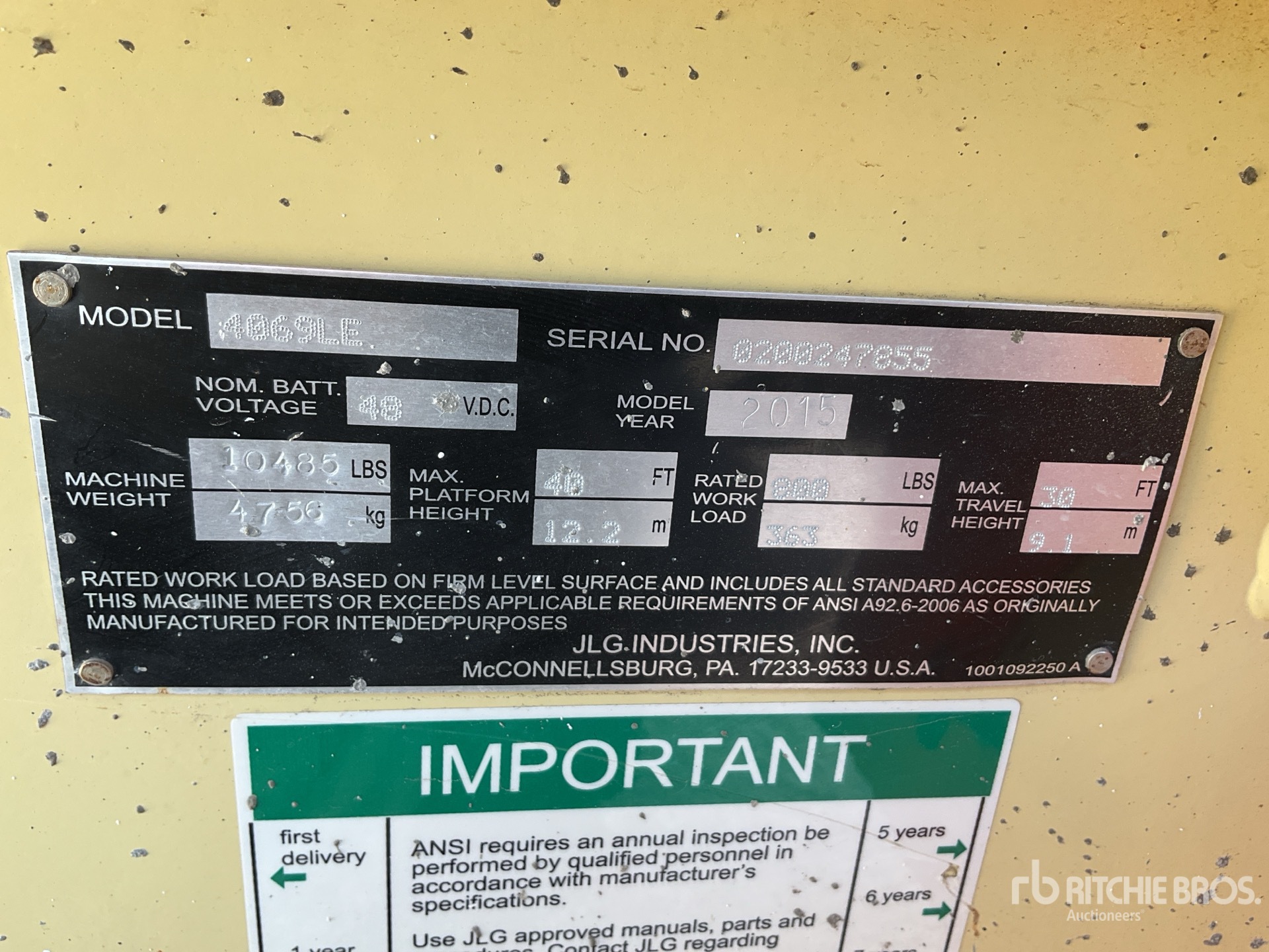 General Appearance with Numéro de série/Numéro d'identification du véhicule automobile