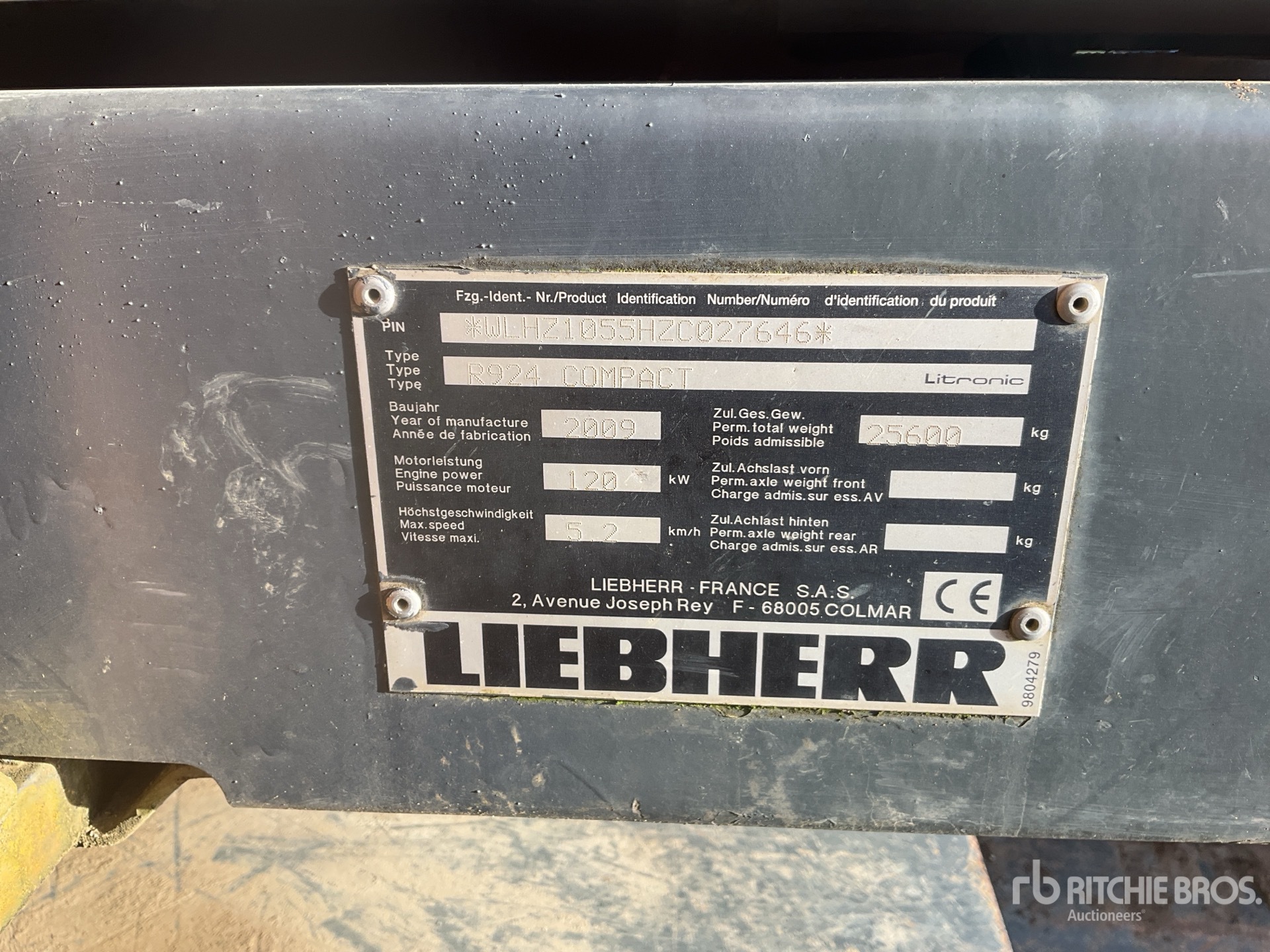 General Appearance with N.º de serie/VIN