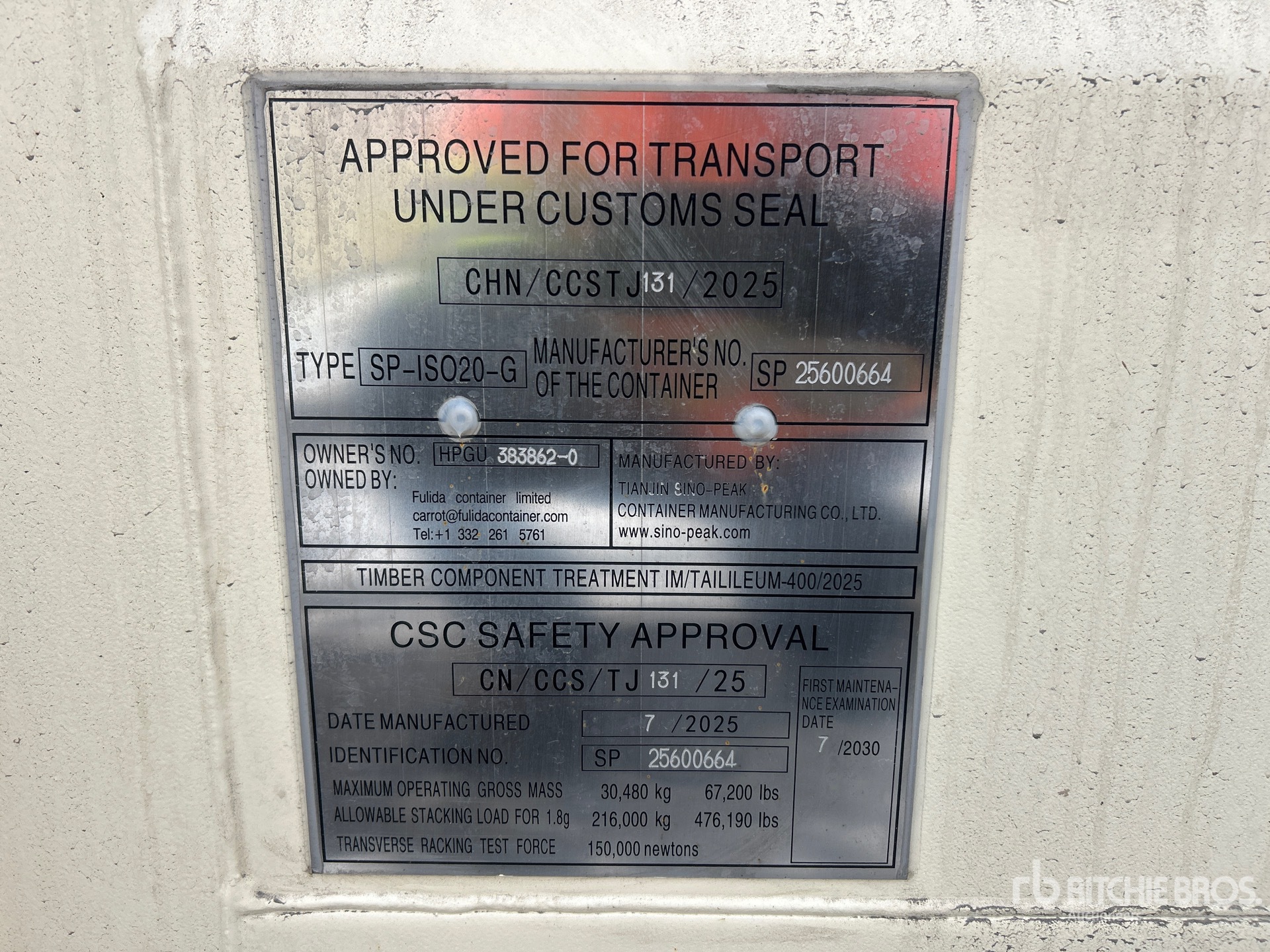 General Appearance with Seriennummer / FIN