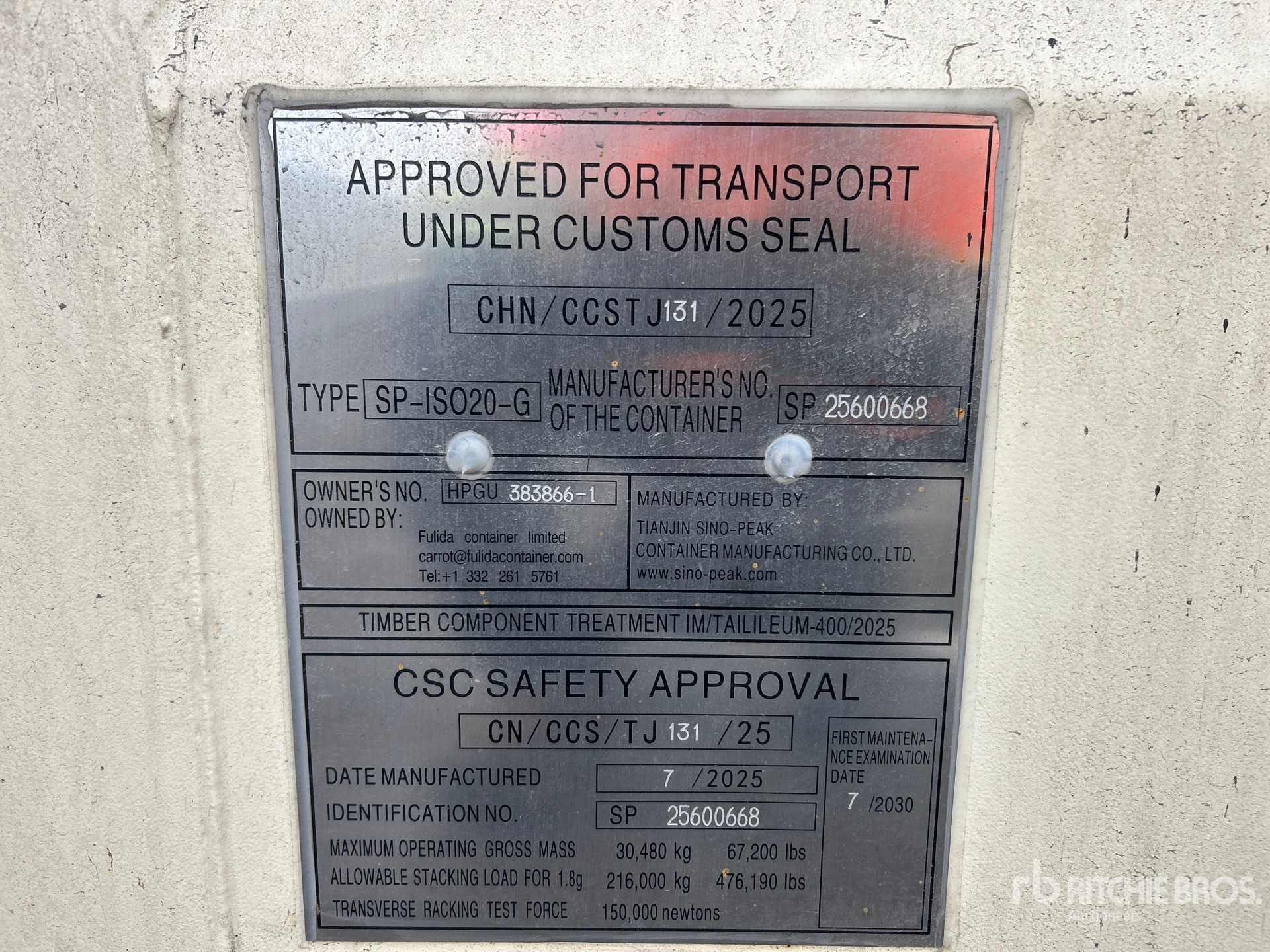 General Appearance with Seriennummer / FIN