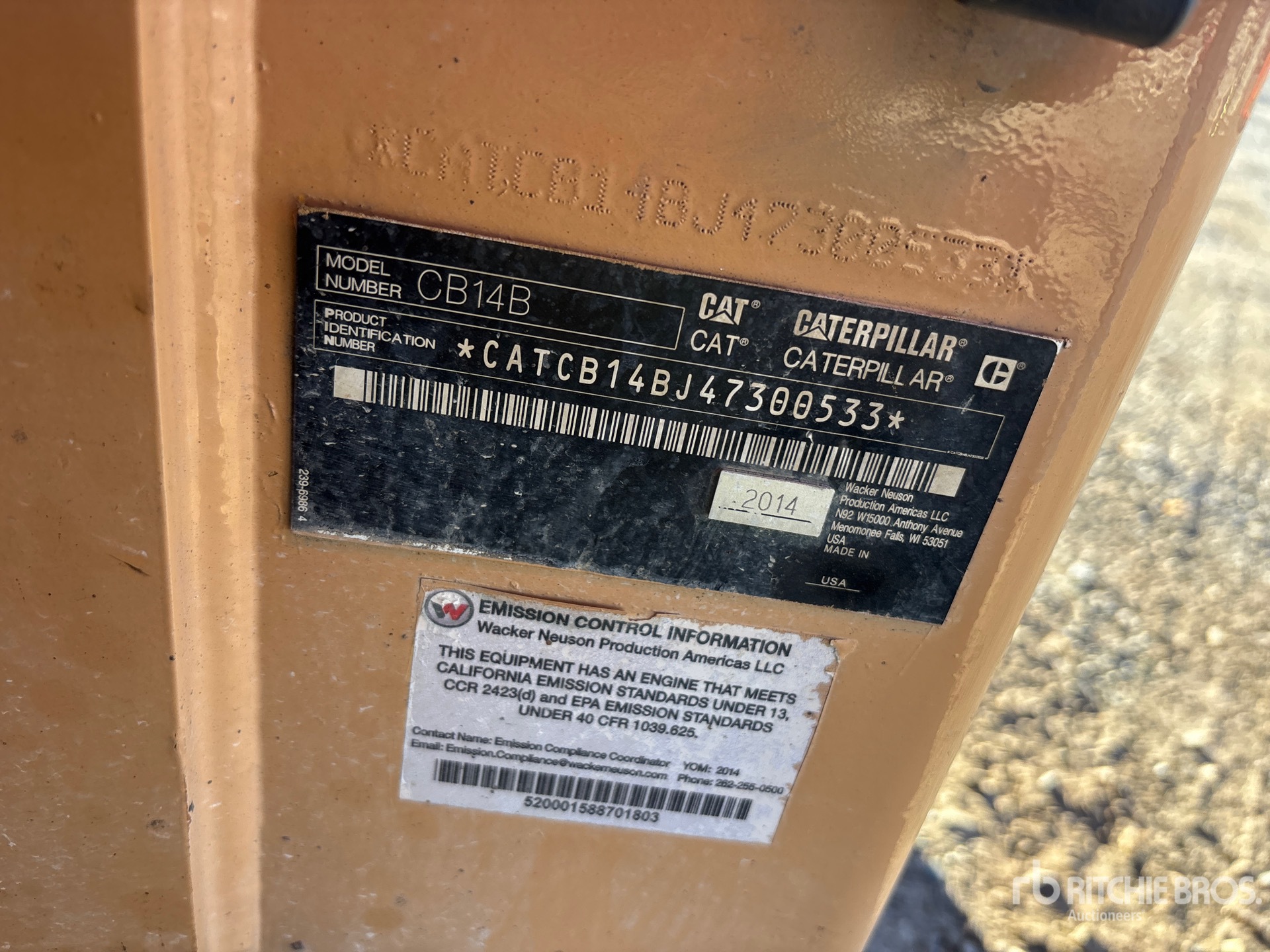 General Appearance with N.º de serie/VIN