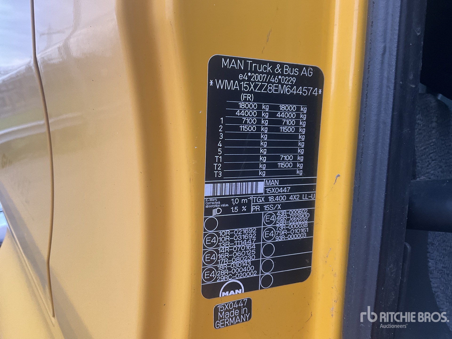 General Appearance with Numer seryjny/numer identyfikacyjny pojazdu