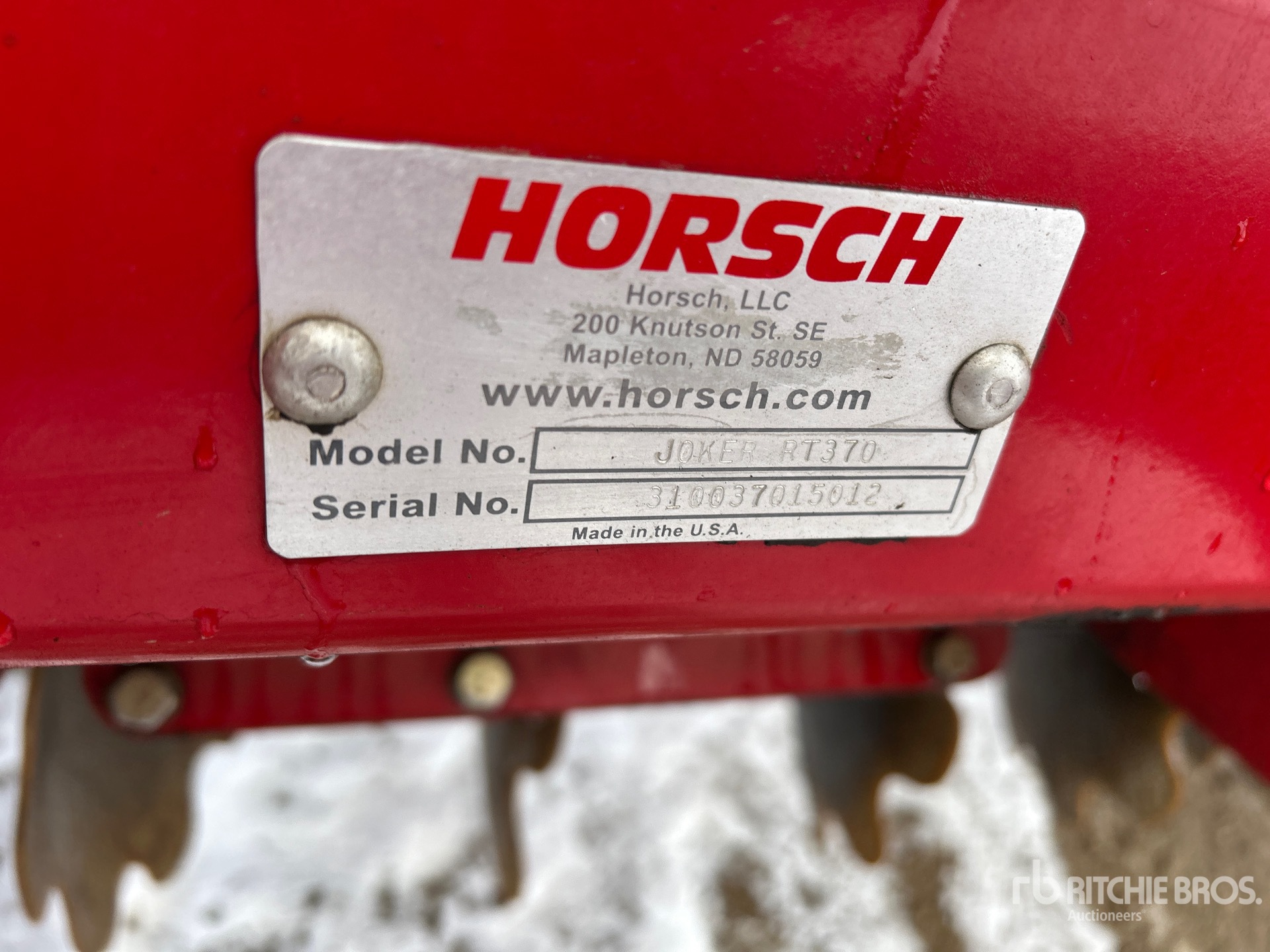 General Appearance with N.º de serie/VIN